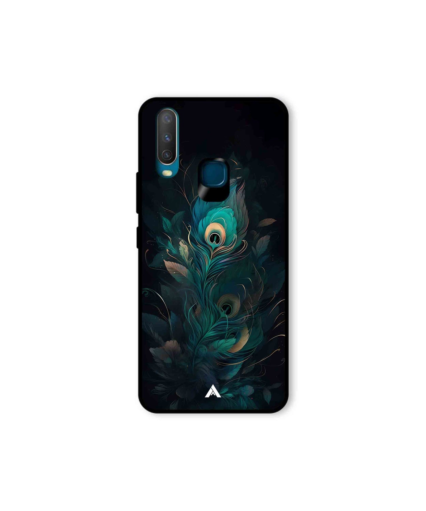 Krishna Mor Punkh Metal Back Cover Phone Case for Vivo U10