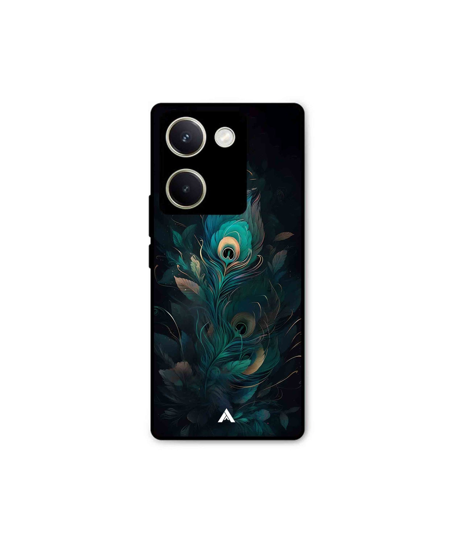 Krishna Mor Punkh Metal Back Cover Phone Case for Vivo Y200 Pro