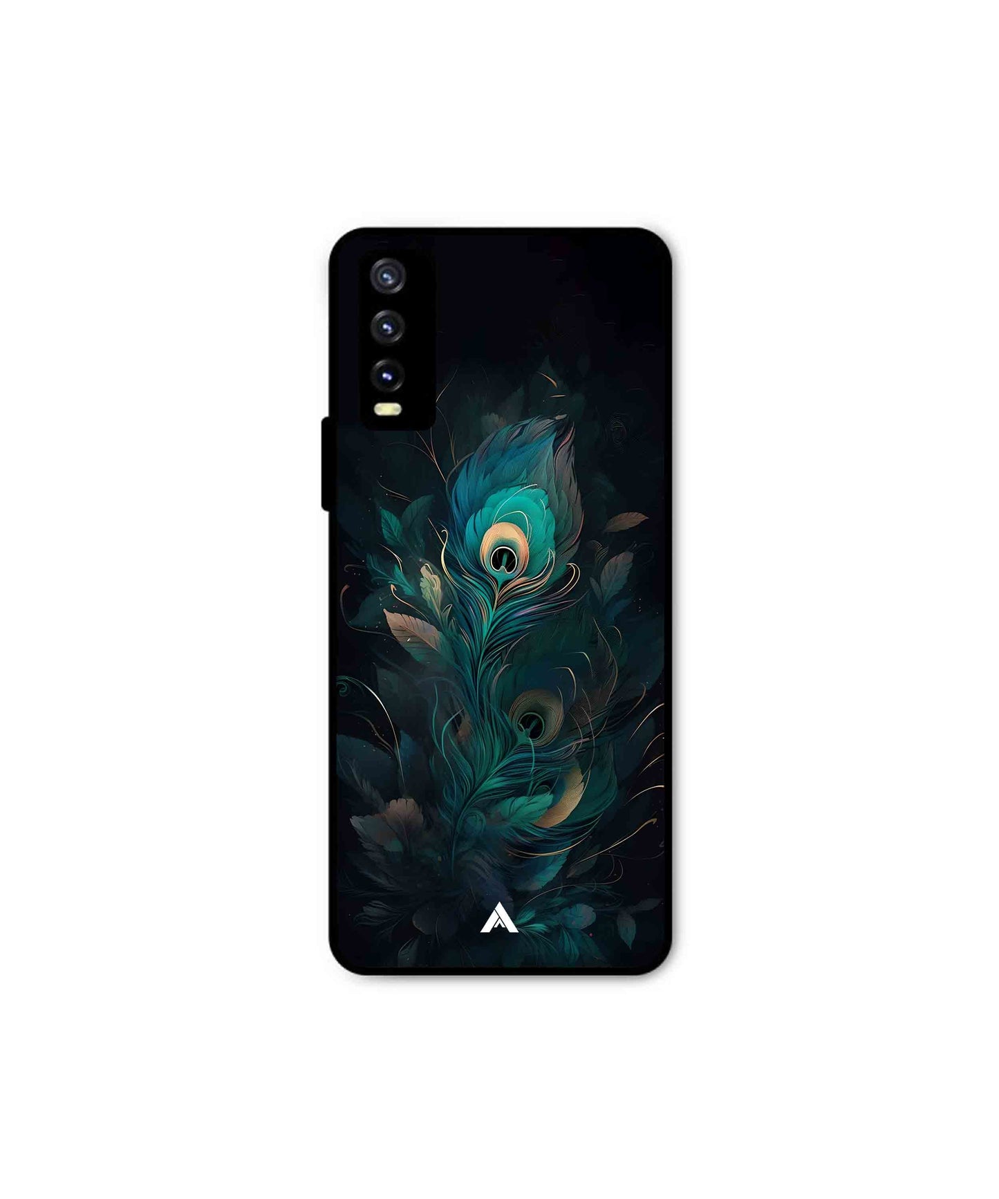 Krishna Mor Punkh Metal Back Cover Phone Case for Vivo Y20i