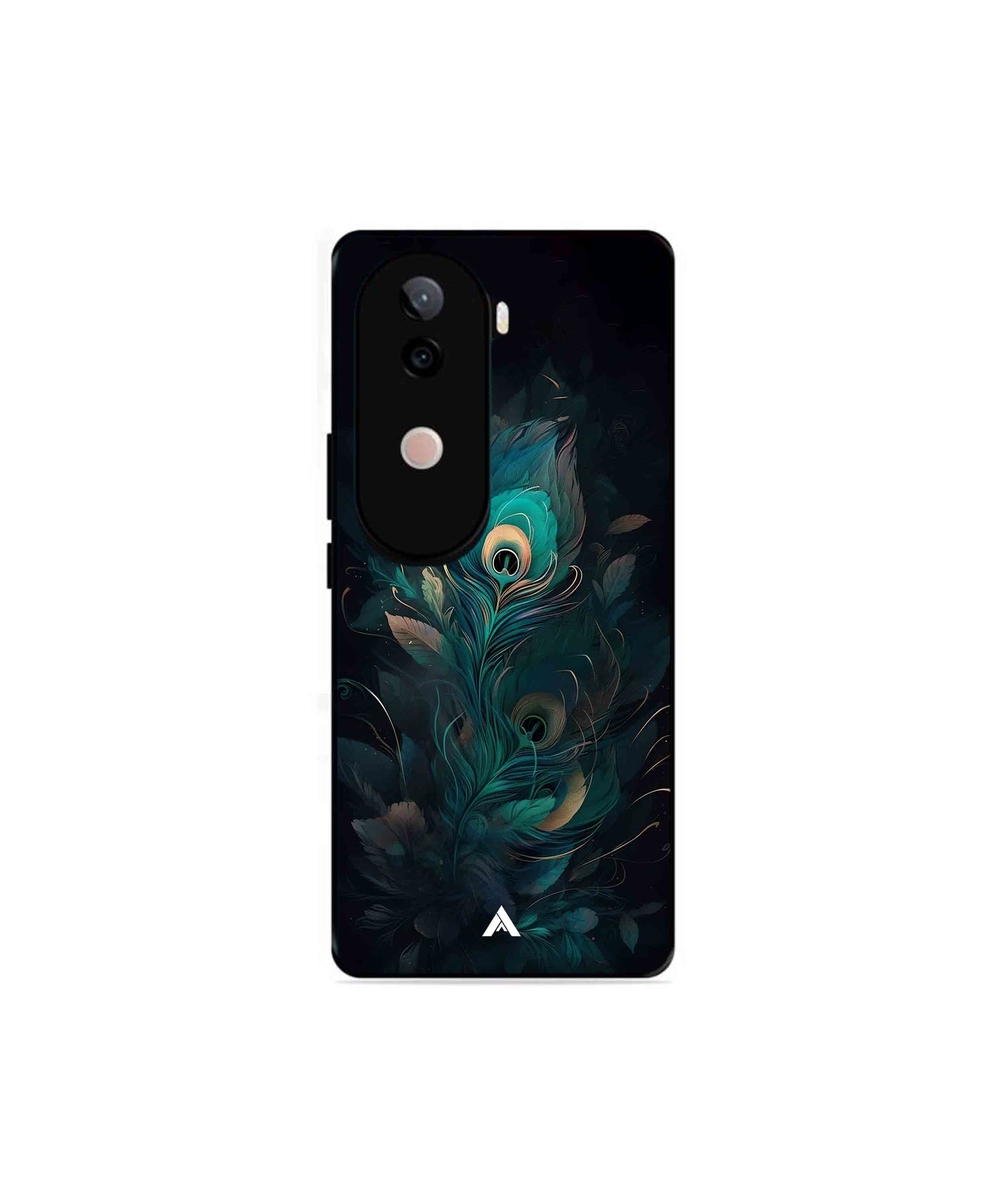 Krishna Mor Punkh Metal Back Cover Phone Case for Vivo v40e