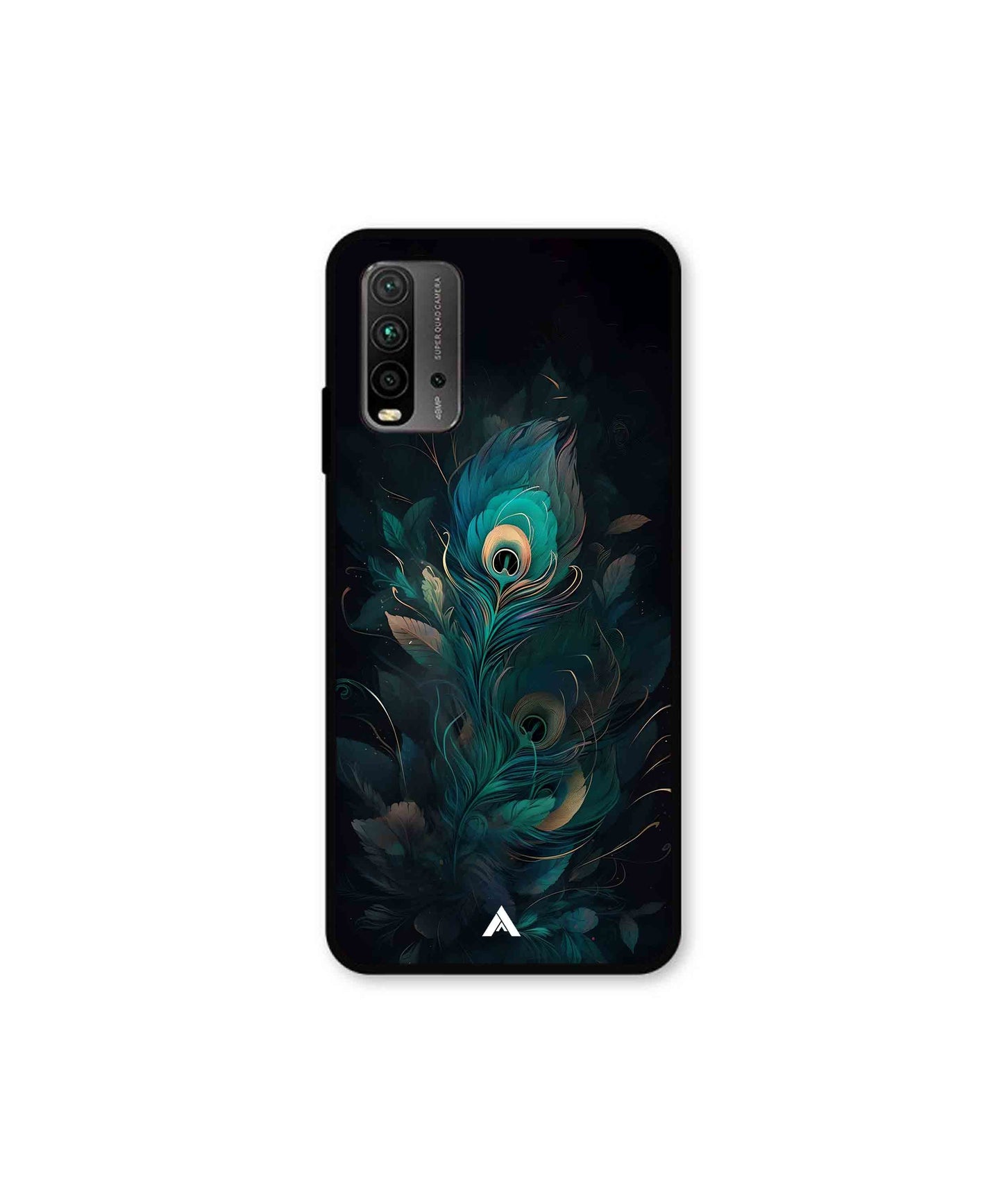 Krishna Mor Punkh Metal Back Cover Phone Case for Xiaomi Redmi 9 Power