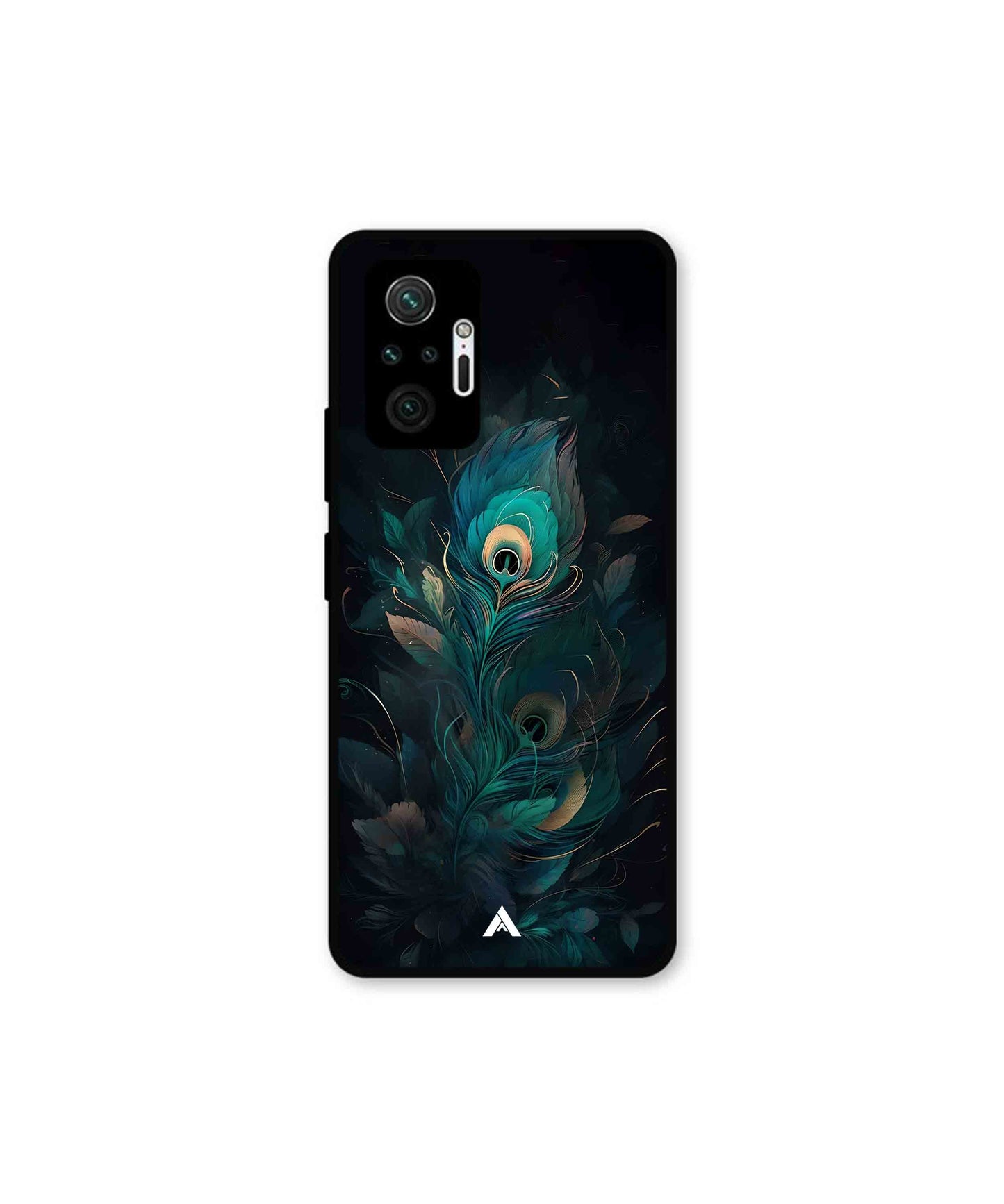 Krishna Mor Punkh Metal Back Cover Phone Case for Xiaomi Redmi Note 10 Pro