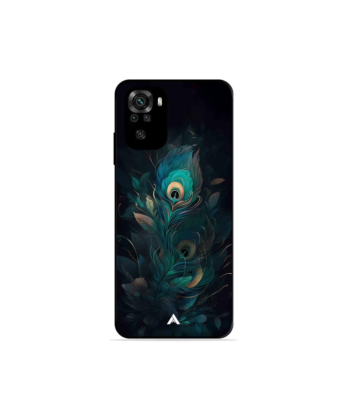 Krishna Mor Punkh Metal Back Cover Phone Case for Xiaomi Redmi Note 11SE