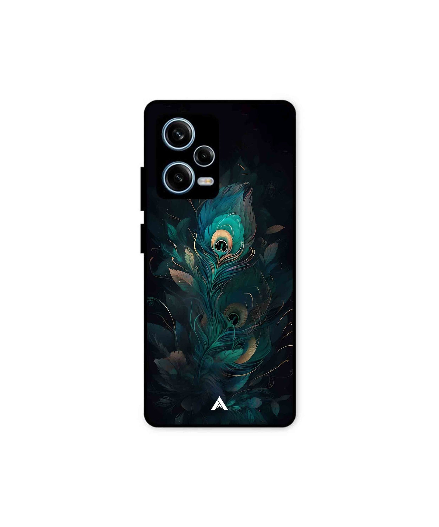Krishna Mor Punkh Metal Back Cover Phone Case for Xiaomi Redmi Note 12 Pro