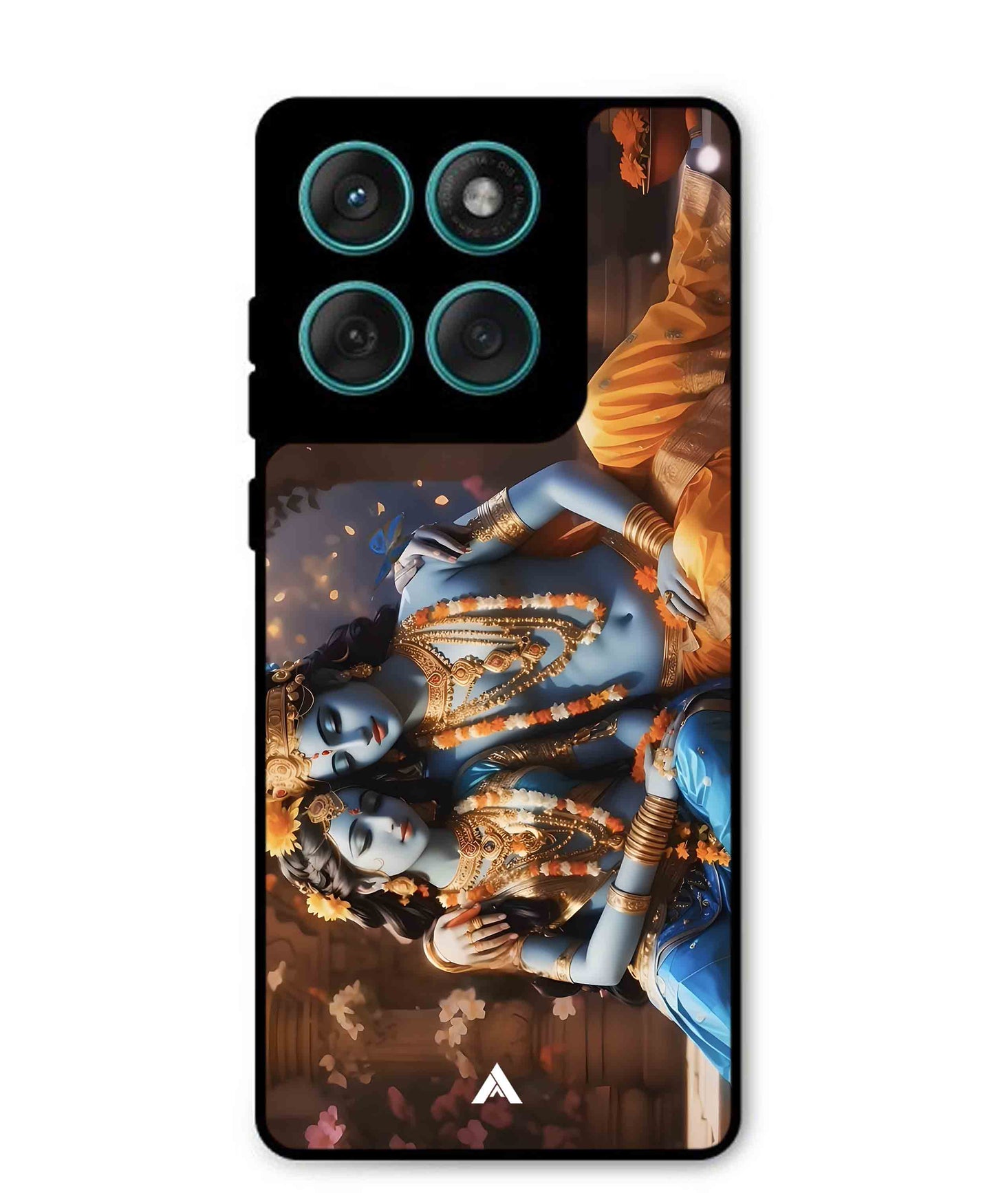 Krishna Radha Metal Back Cover Phone Case for Moto Edge 60 Fusion