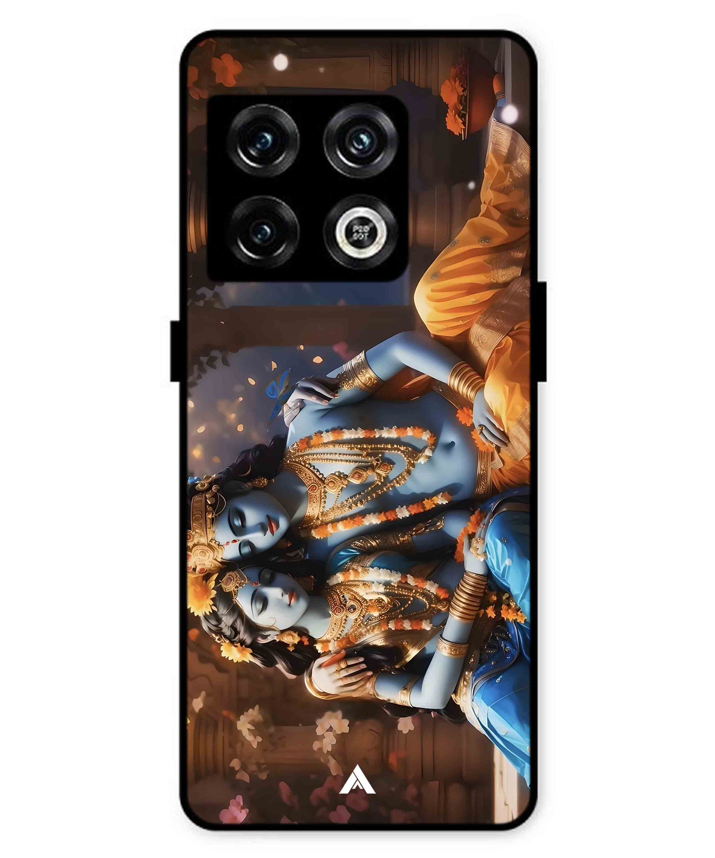 Krishna Radha Metal Back Cover Phone Case for Oneplus 10 Pro