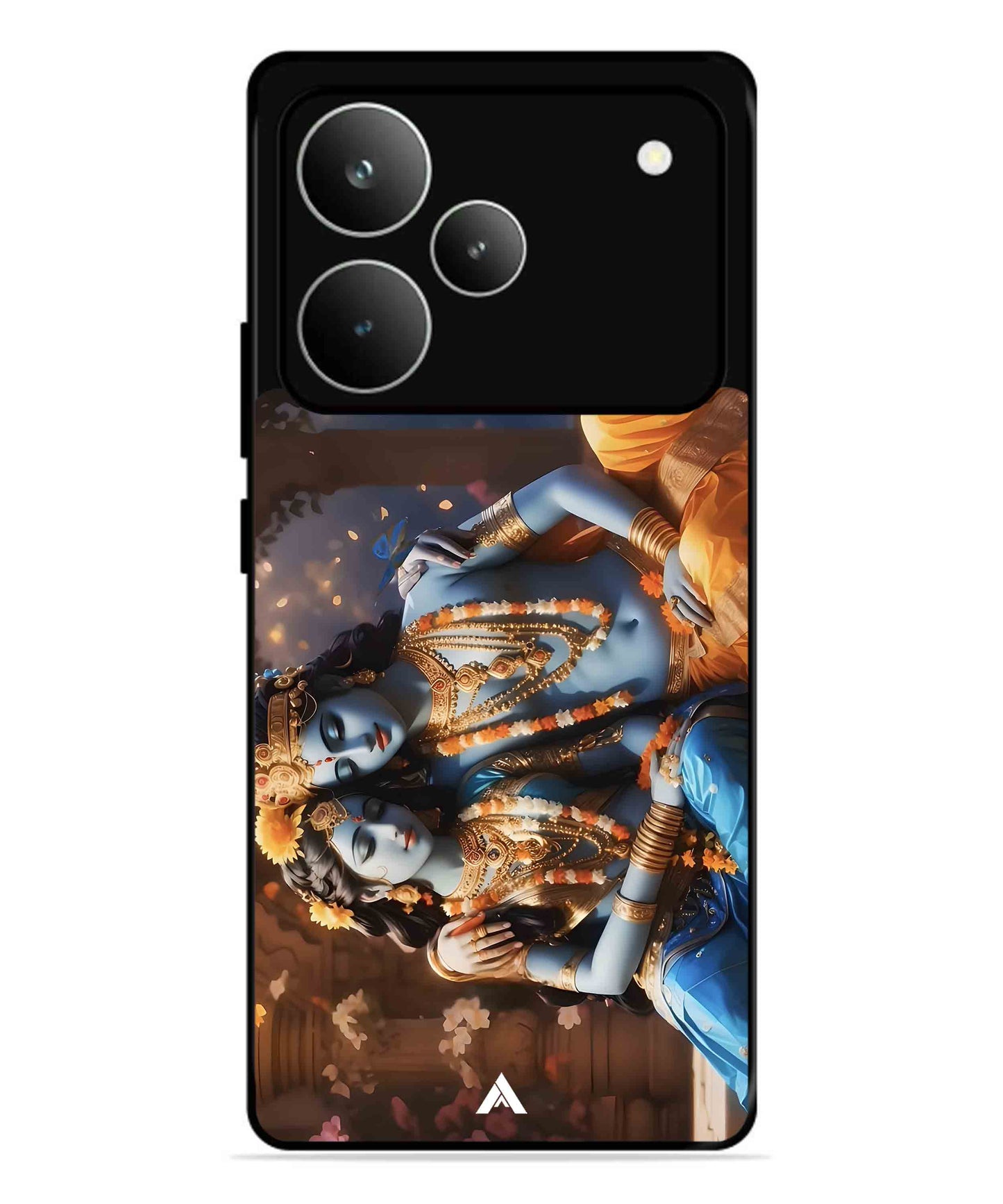 Krishna Radha Metal Back Cover Phone Case for Realme P4 Pro