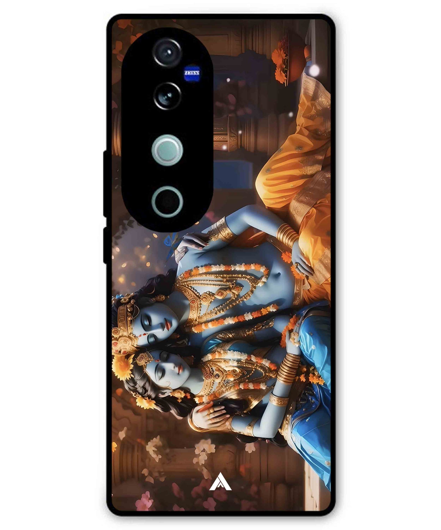 Krishna Radha Metal Back Cover Phone Case for Vivo v40