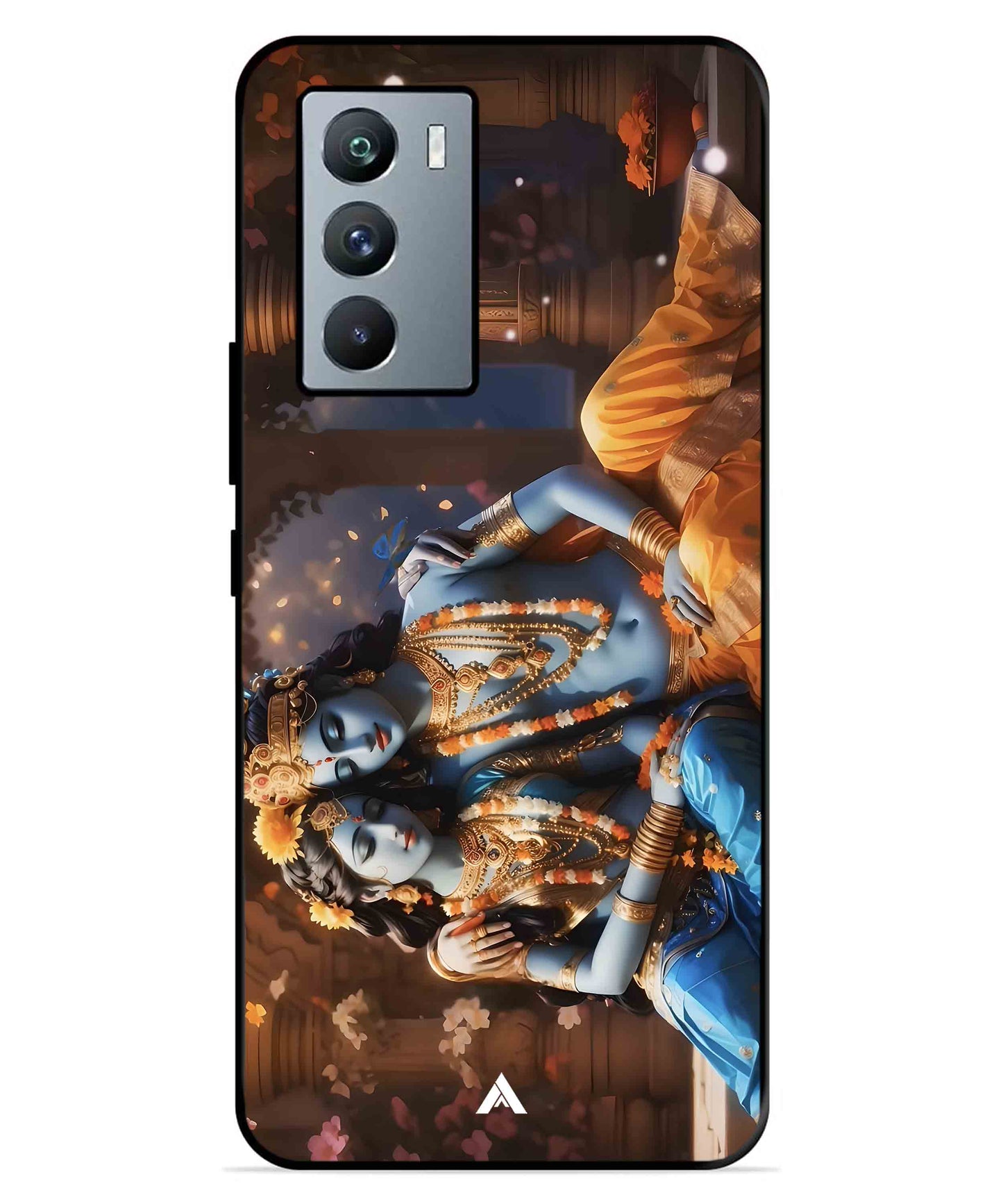 Krishna Radha Metal Back Cover Phone Case for iQOO Neo 5s