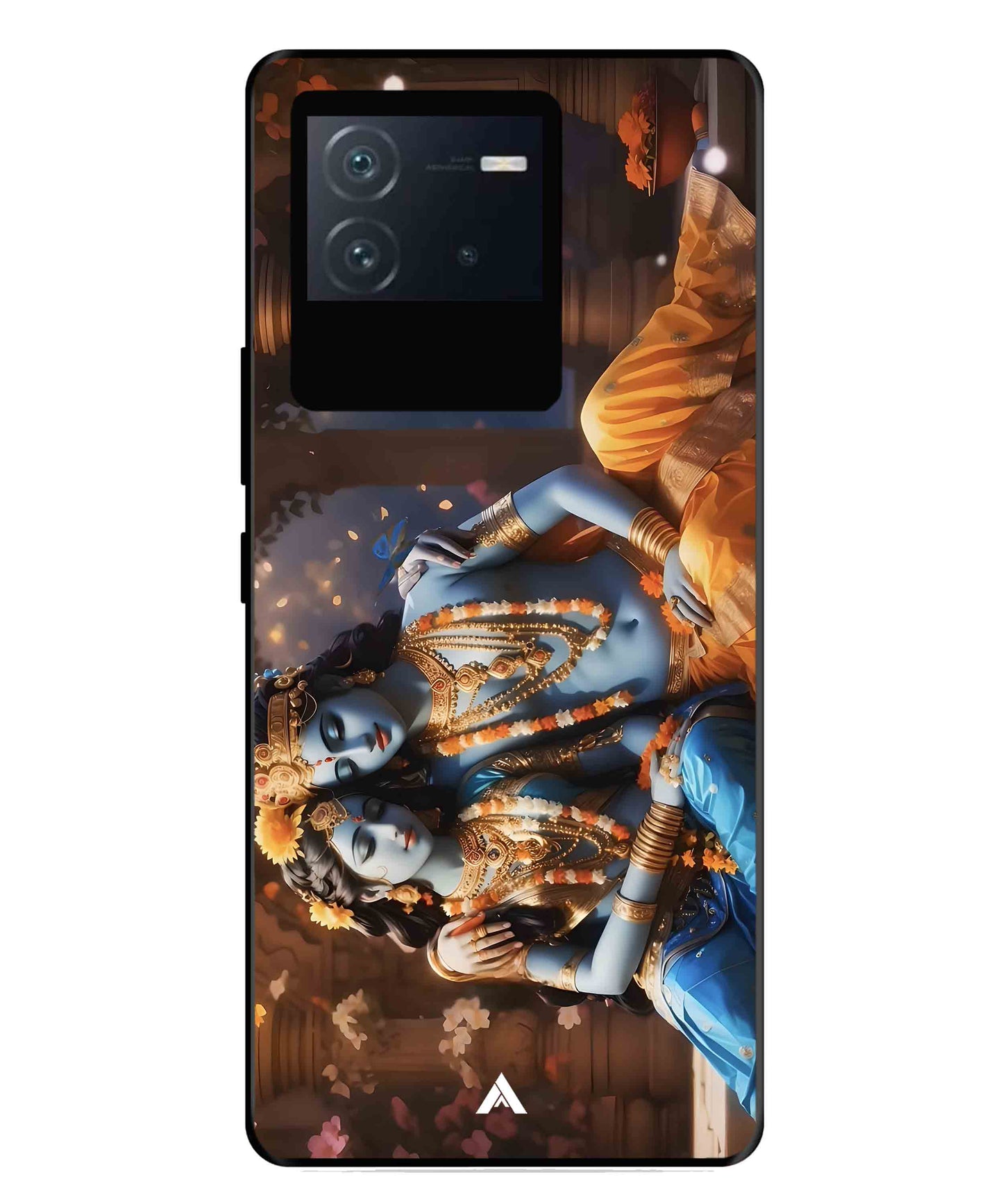 Krishna Radha Metal Back Cover Phone Case for iQOO Neo 6