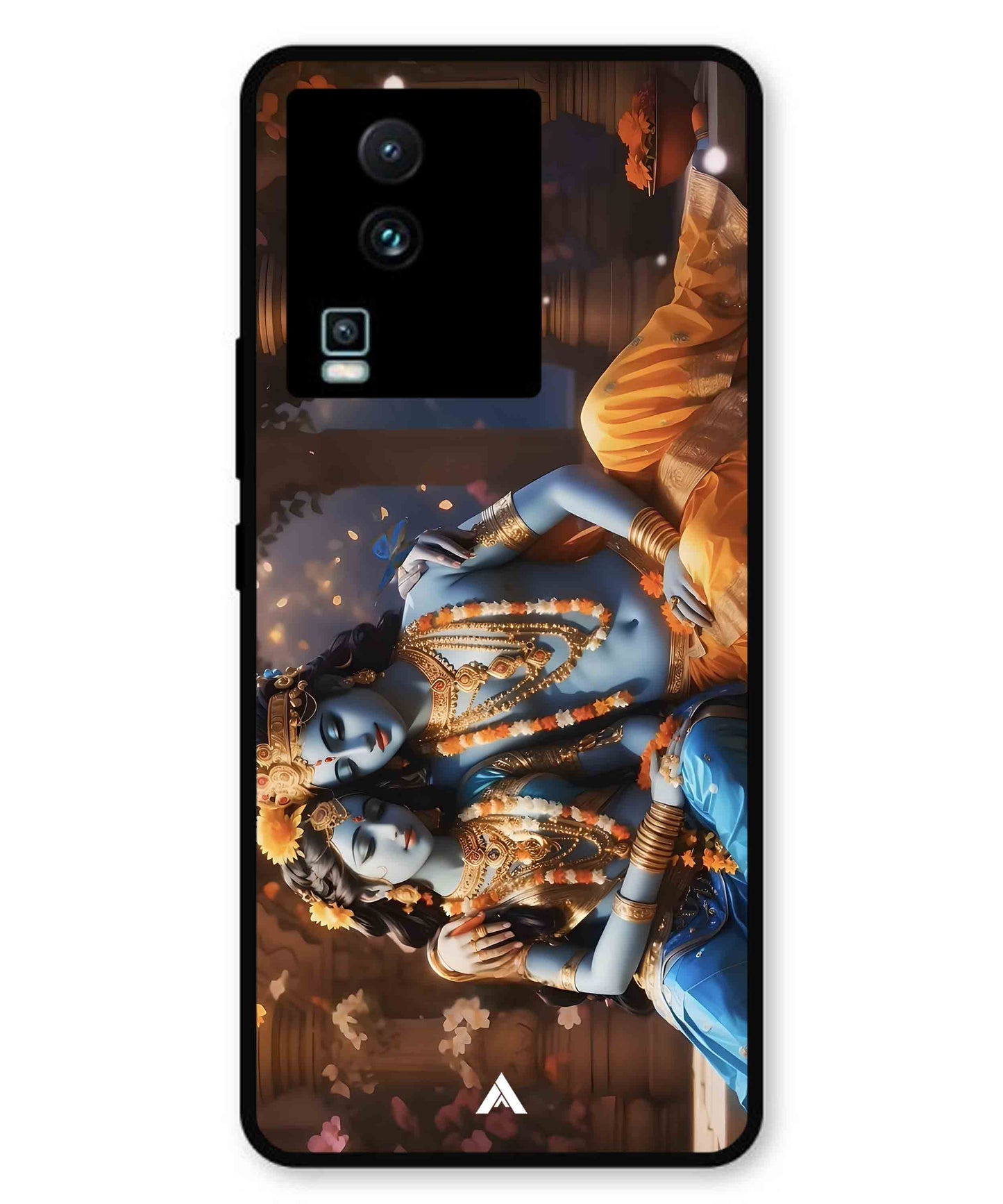 Krishna Radha Metal Back Cover Phone Case for iQOO Neo 7