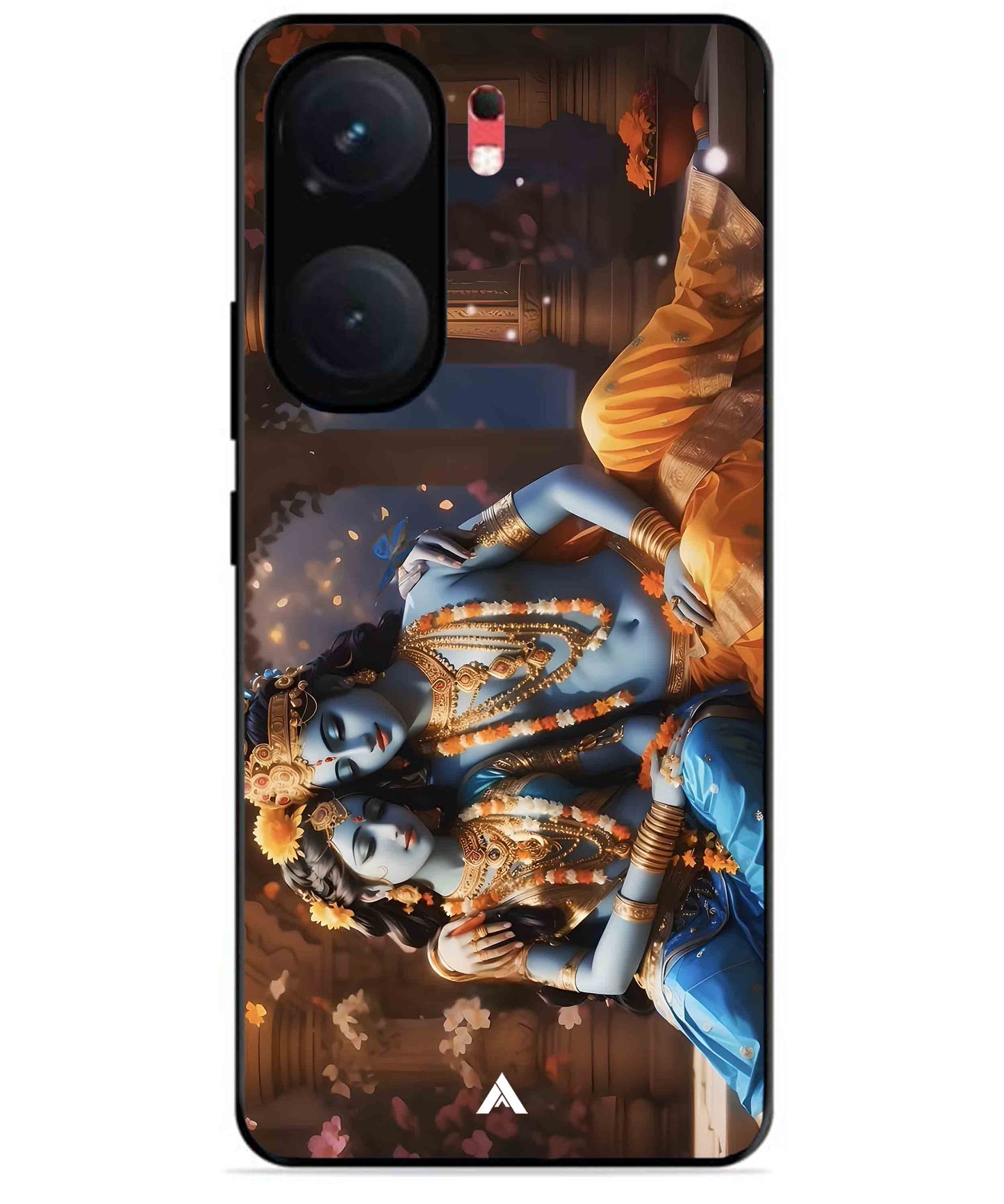 Krishna Radha Metal Back Cover Phone Case for iQOO Neo 9 Pro