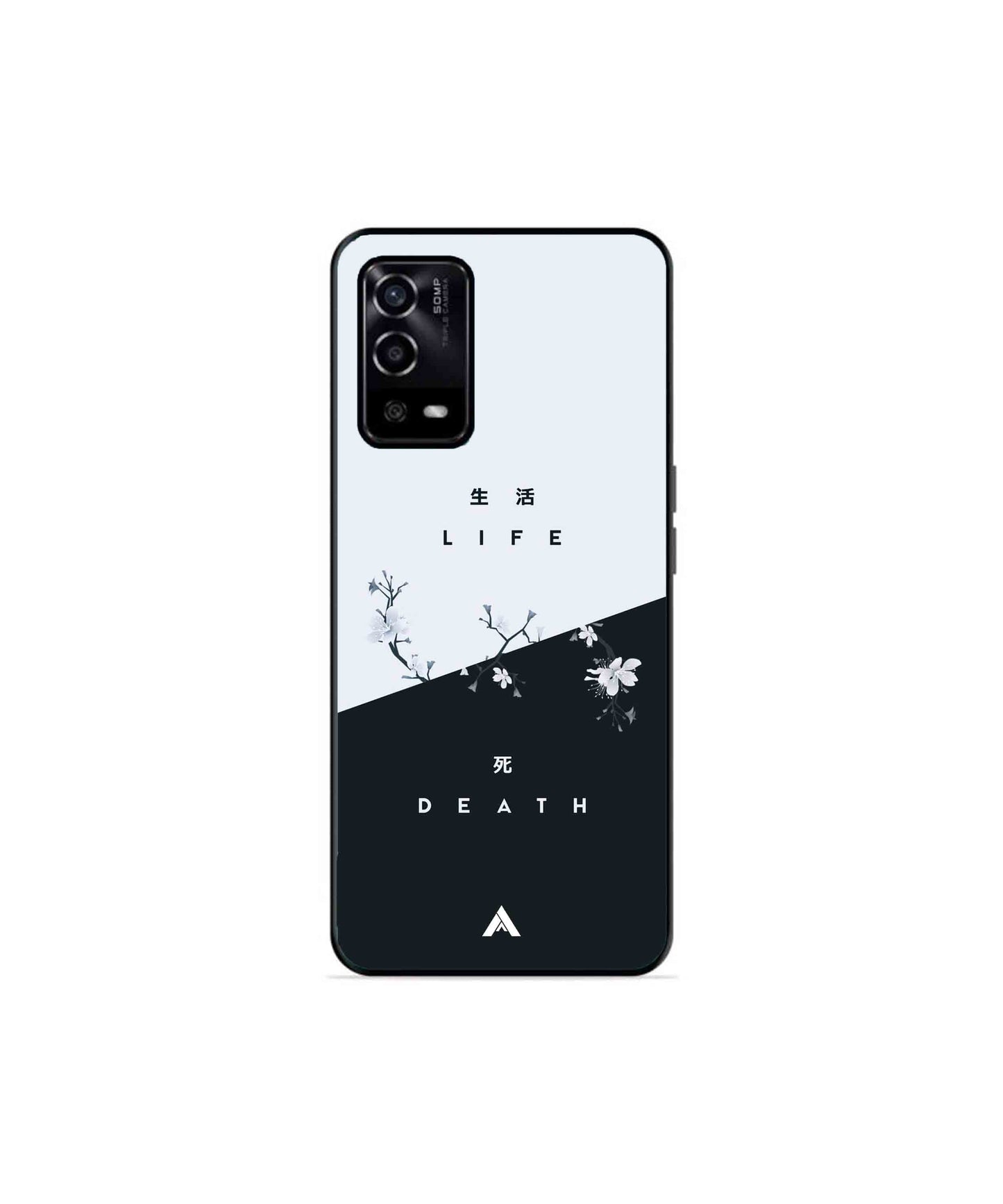 Life Death Metal Back Cover Phone Case for Oppo A53s