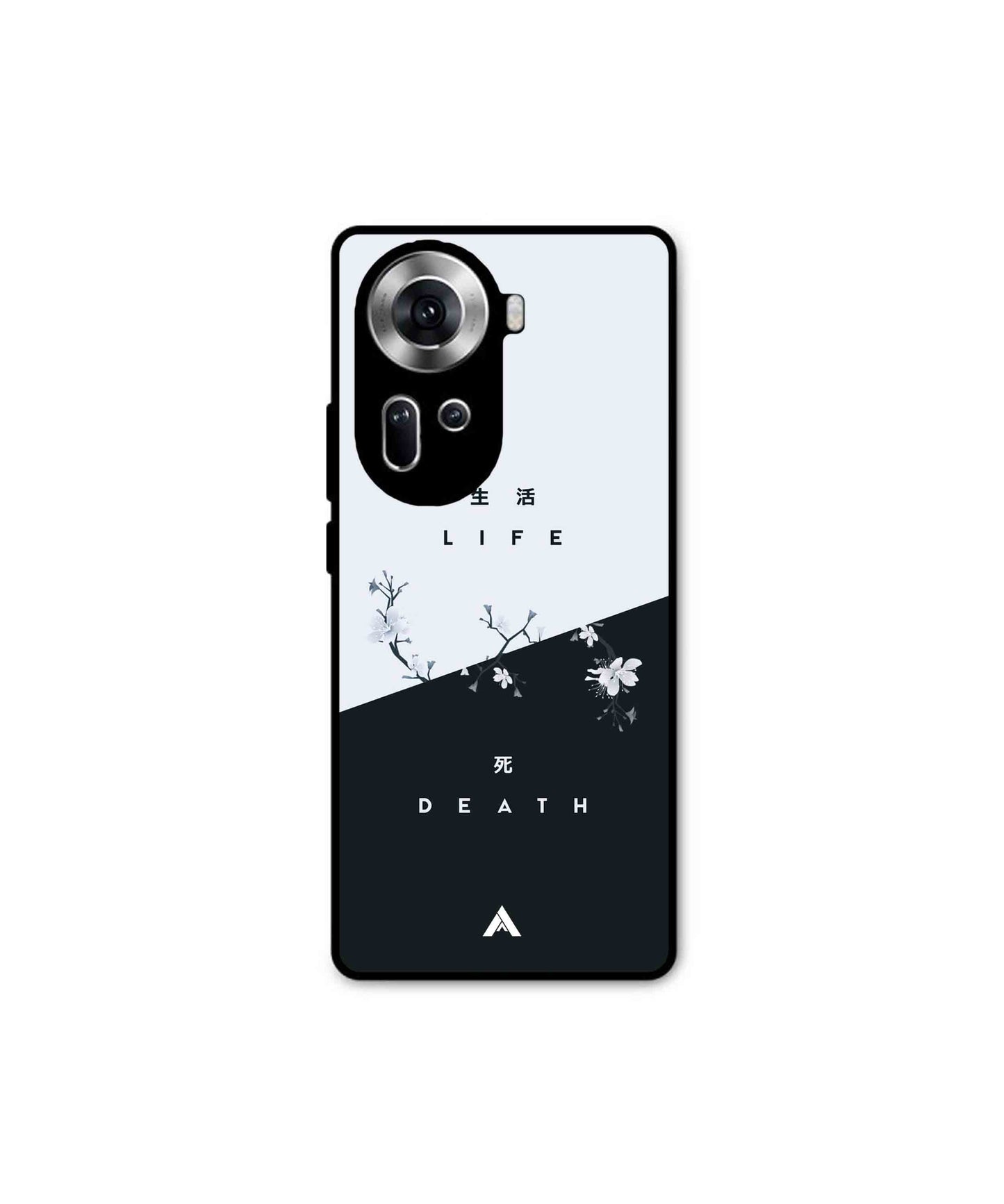 Life Death Metal Back Cover Phone Case for Oppo Reno 11
