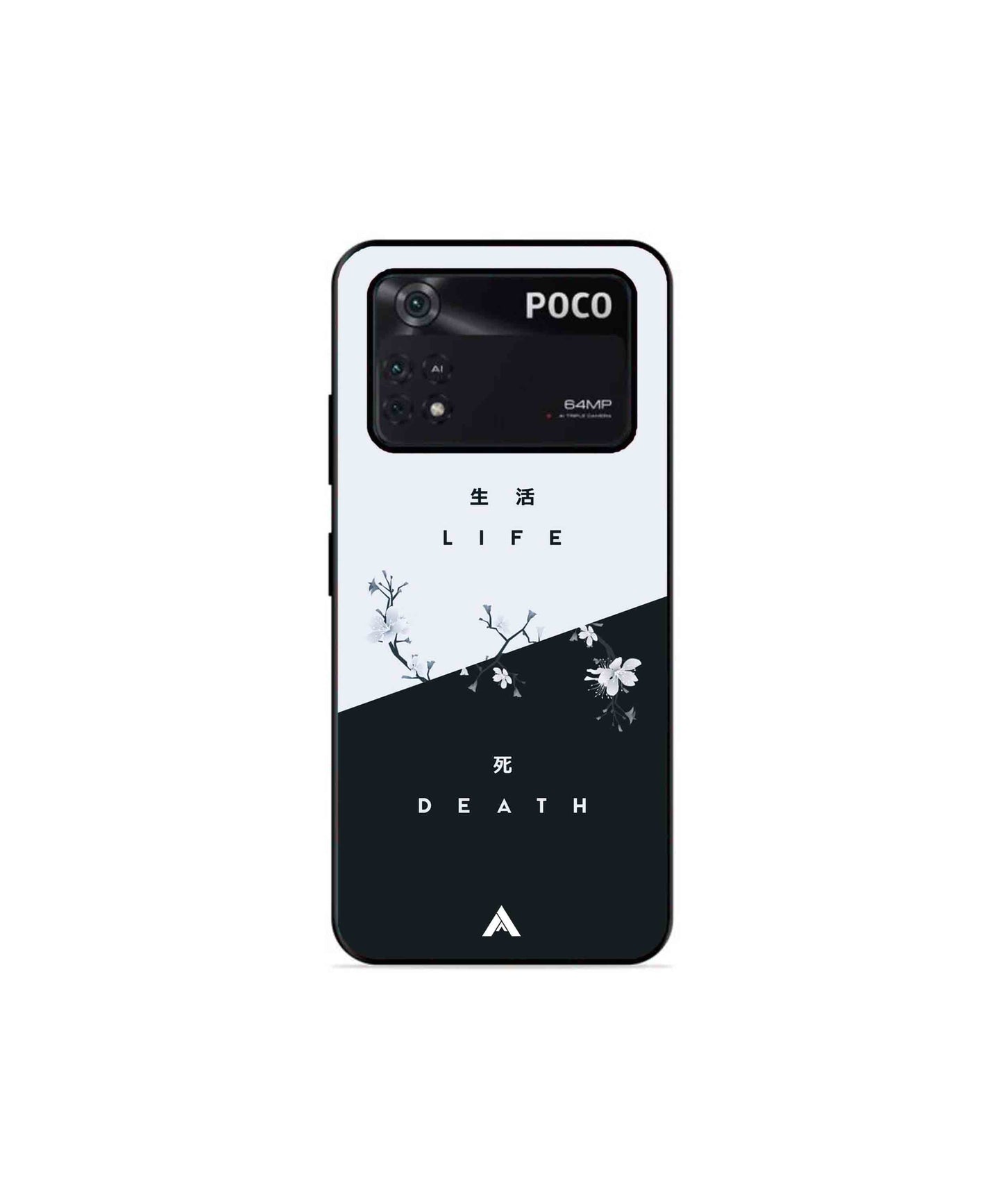 Life Death Metal Back Cover Phone Case for Poco X4 Pro