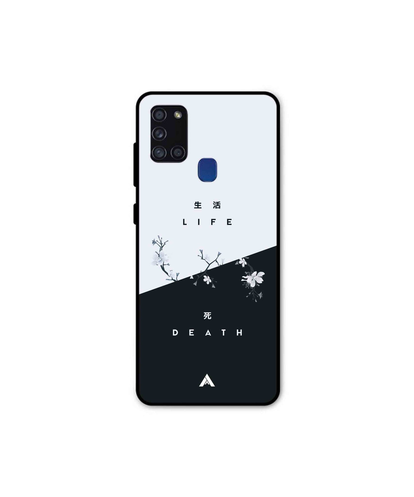 Life Death Metal Back Cover Phone Case for Samsung Galaxy A21s