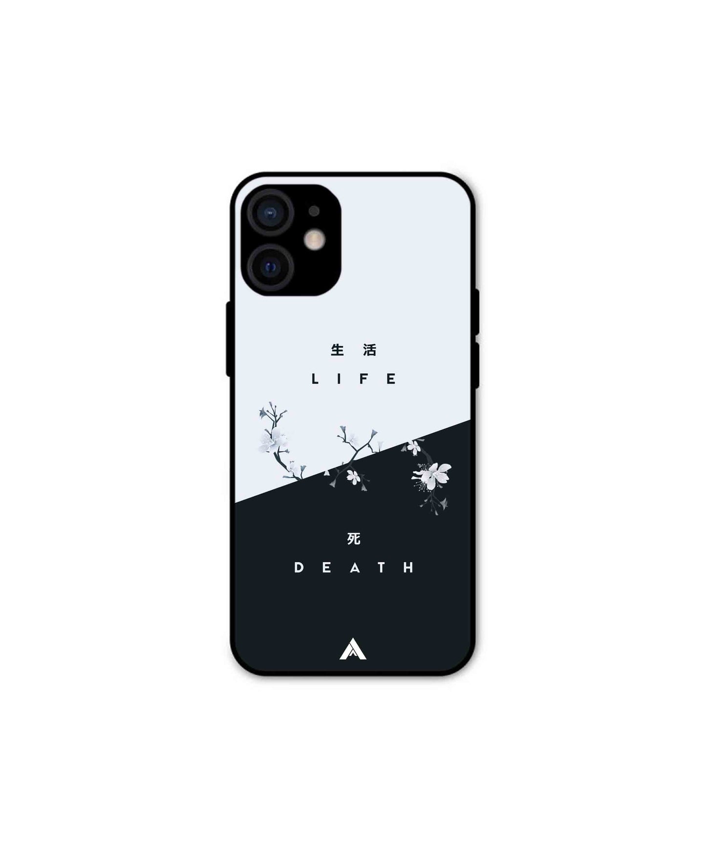 Life Death Metal Back Cover Phone Case for iPhone 12 Mini
