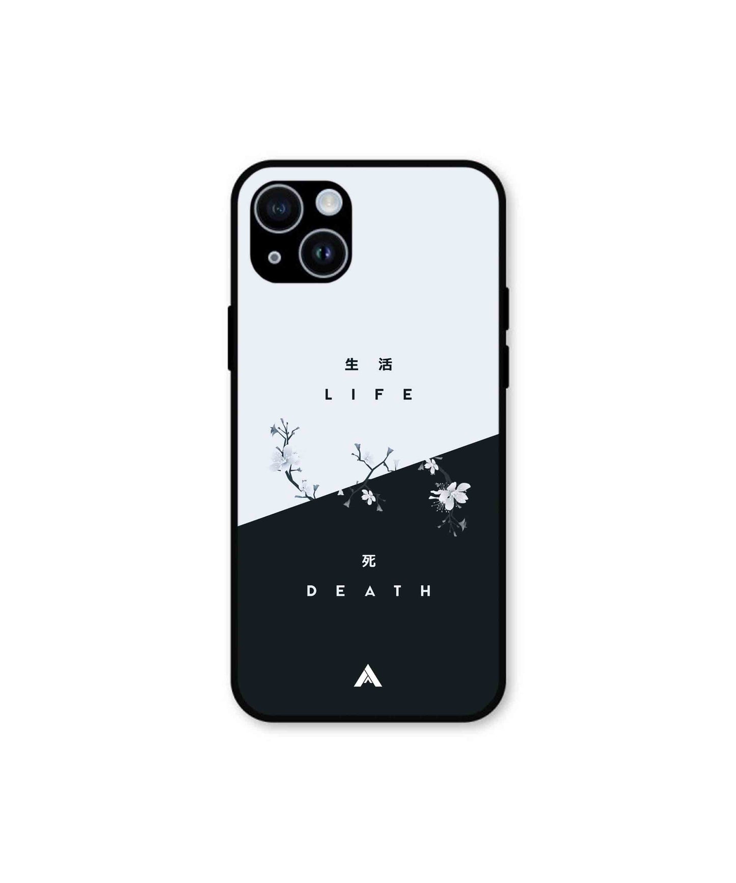 Life Death Metal Back Cover Phone Case for iPhone 15
