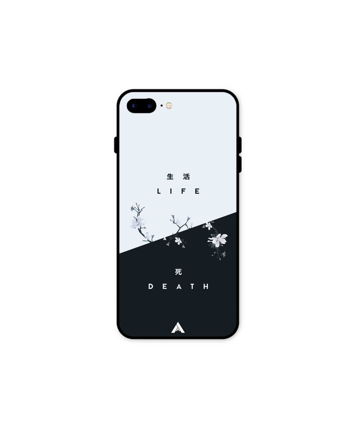Life Death Metal Back Cover Phone Case for iPhone 8 Plus