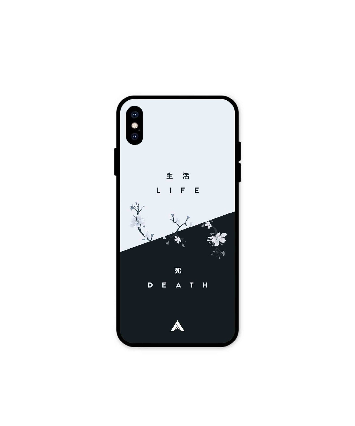 Life Death Metal Back Cover Phone Case for iPhone Xs Max