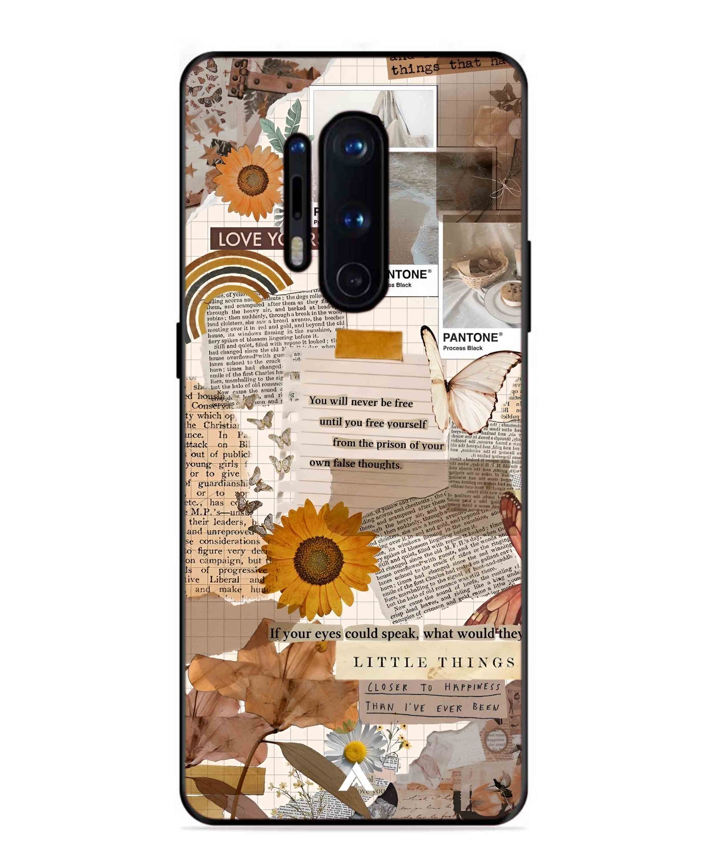 Little Things Metal Back Cover Phone Case for Oneplus 8 Pro