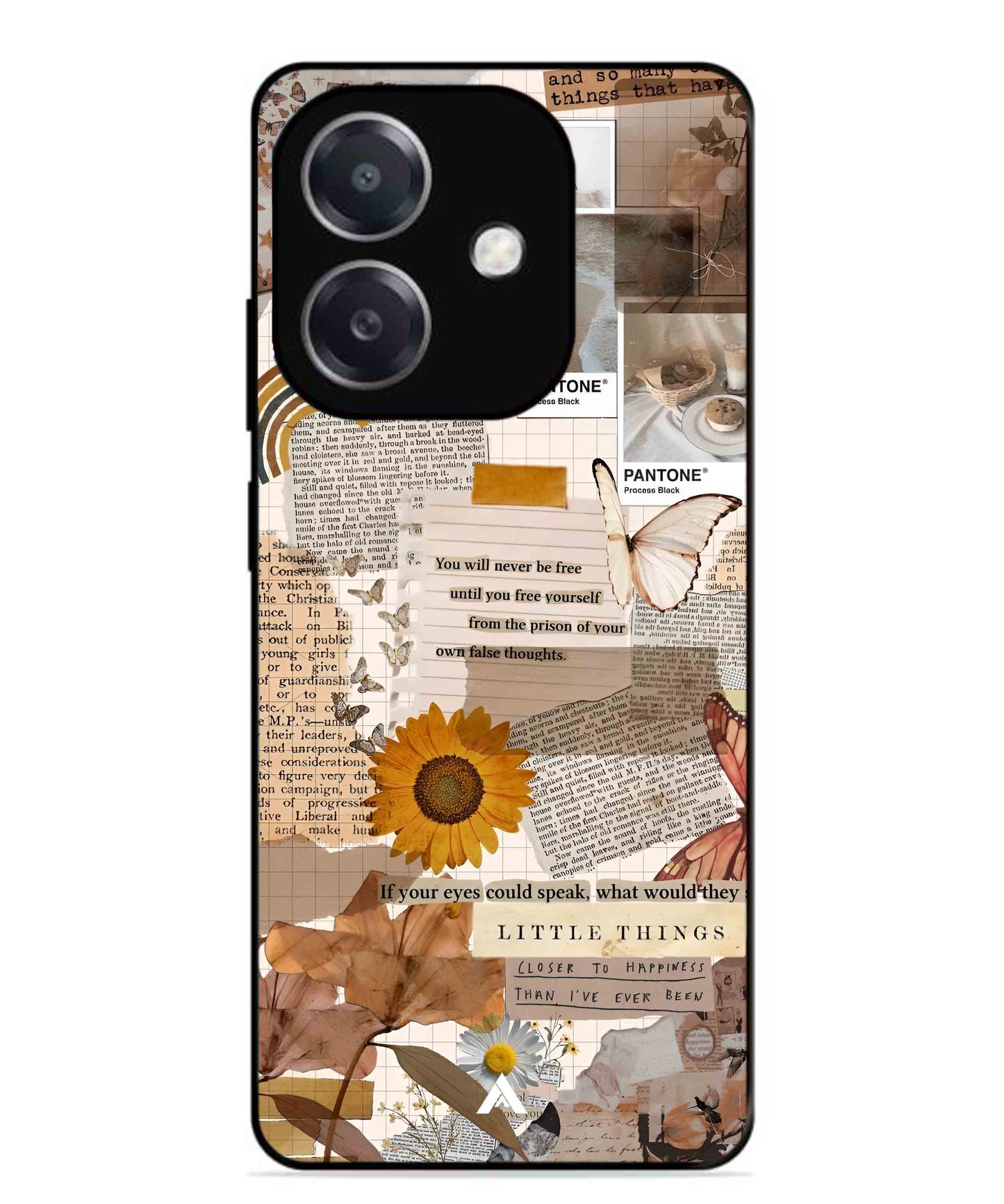 Little Things Metal Back Cover Phone Case for Oppo A3