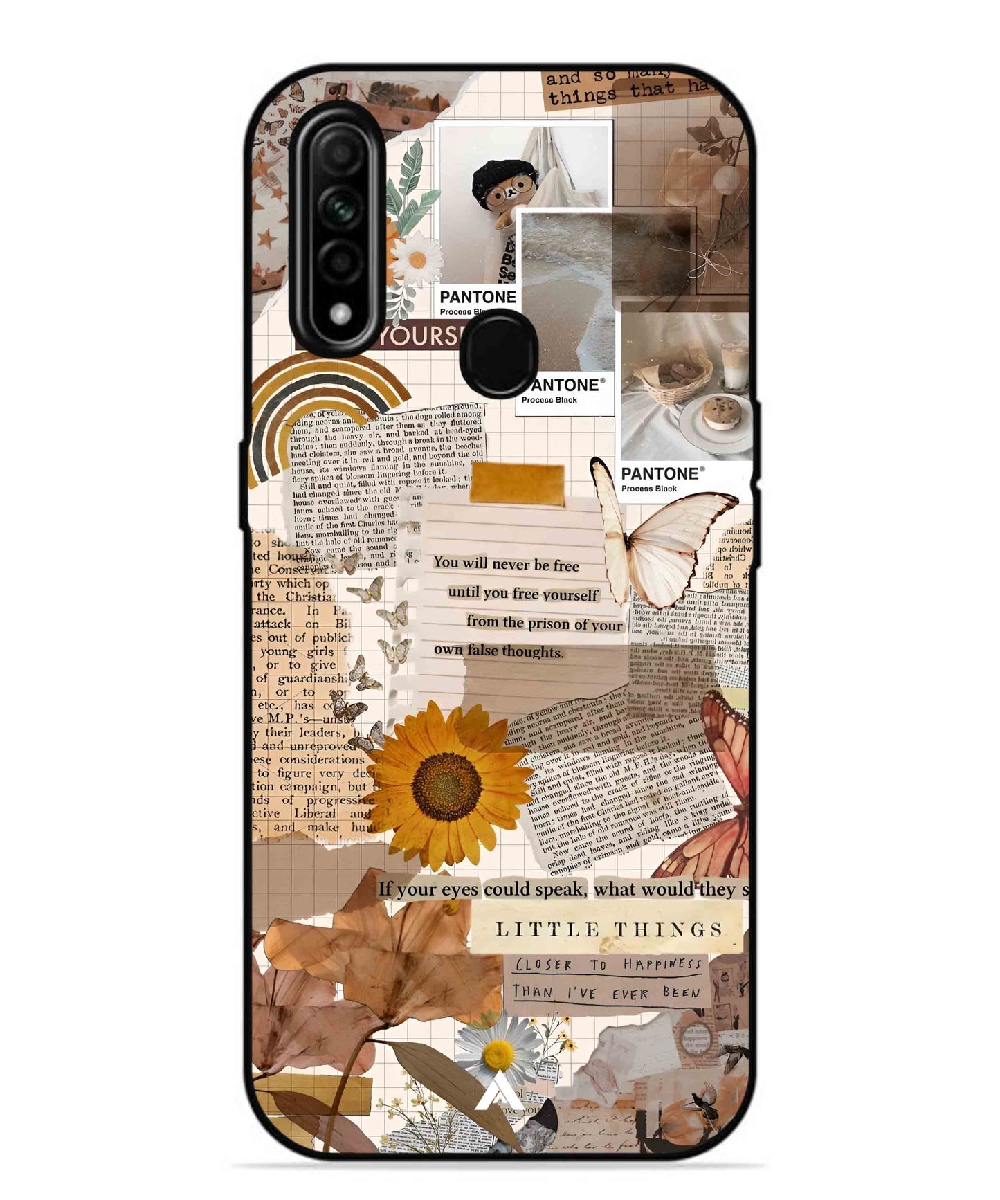 Little Things Metal Back Cover Phone Case for Oppo A31
