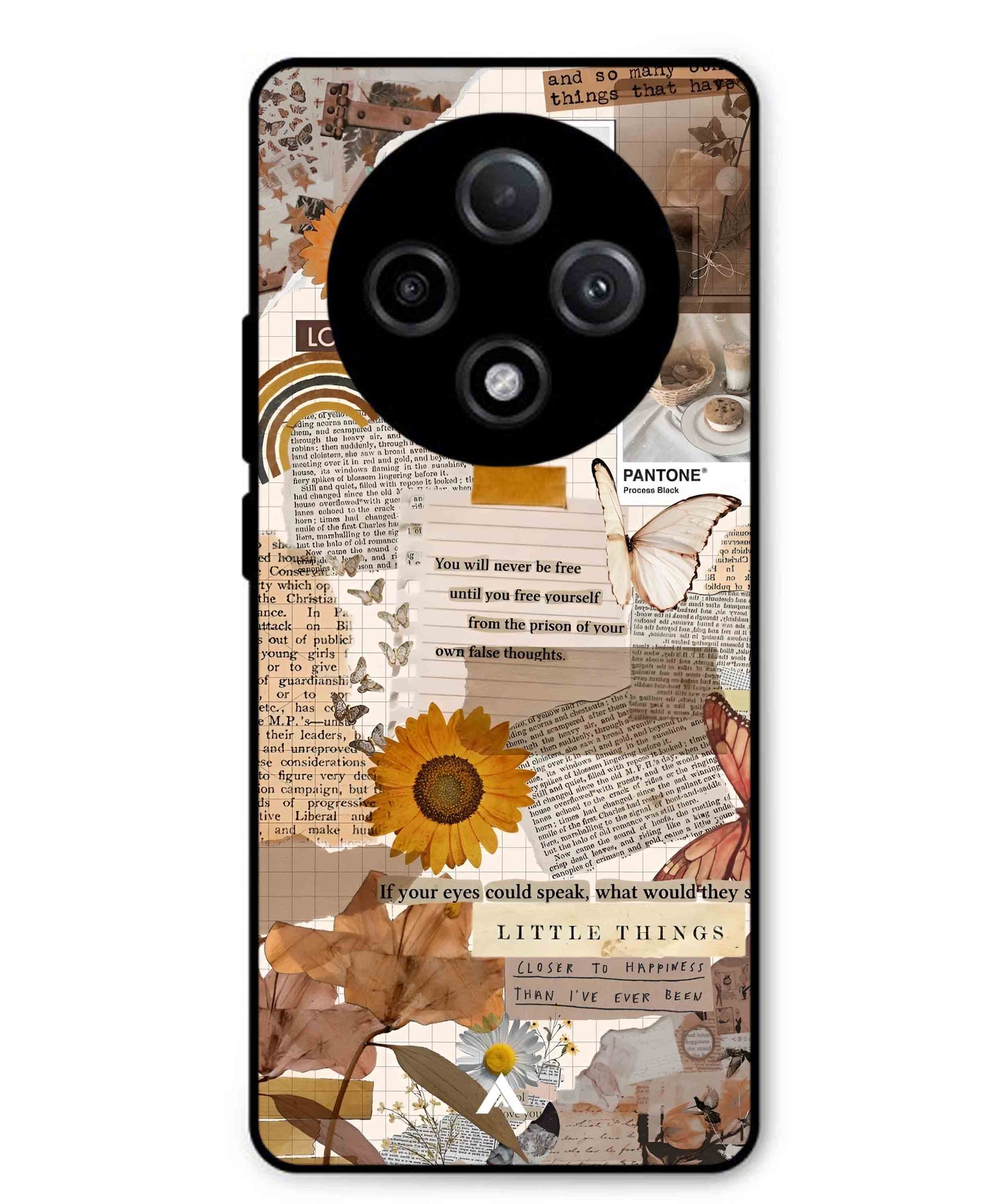 Little Things Metal Back Cover Phone Case for Oppo F27 Pro Plus