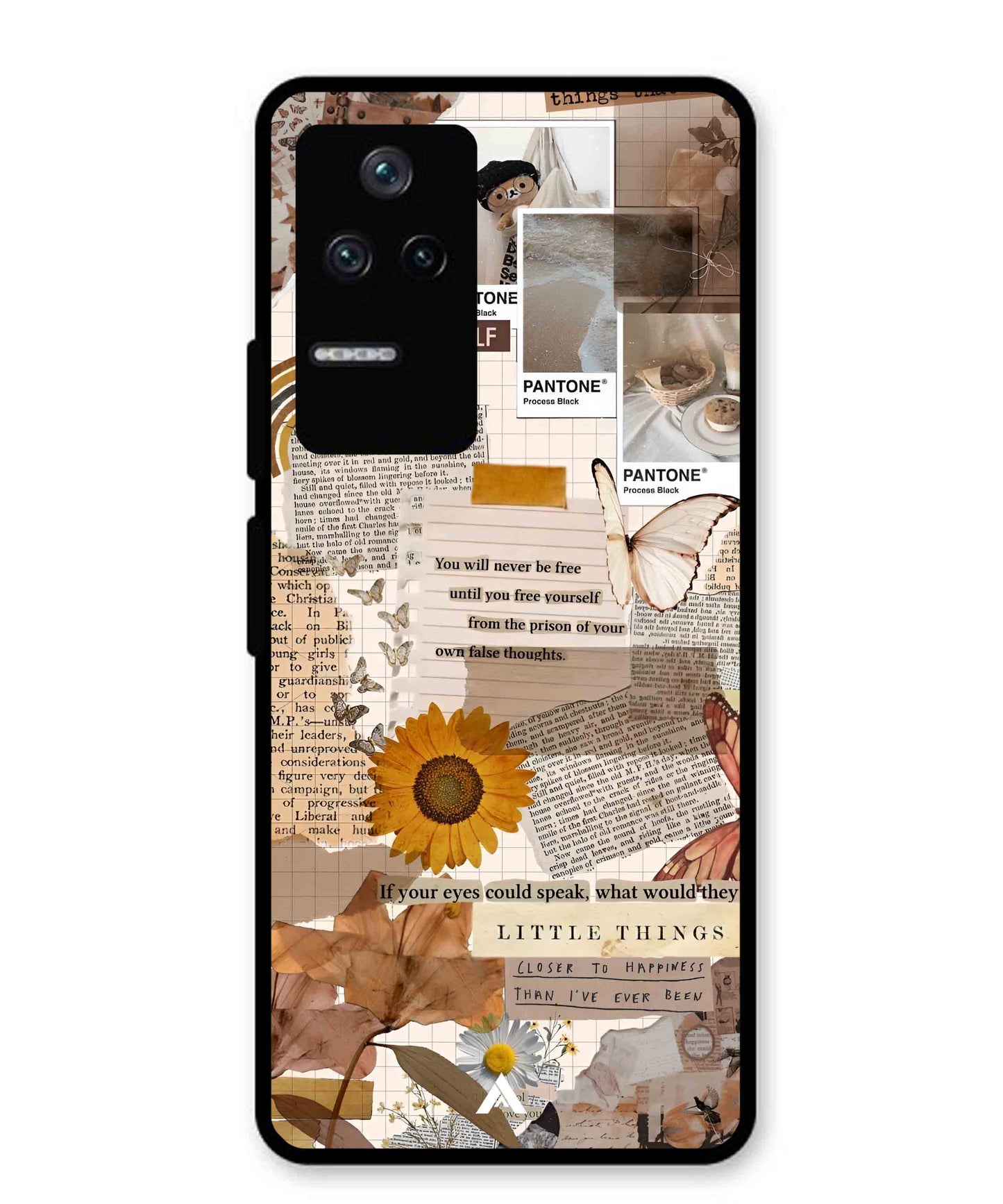 Little Things Metal Back Cover Phone Case for Poco F4