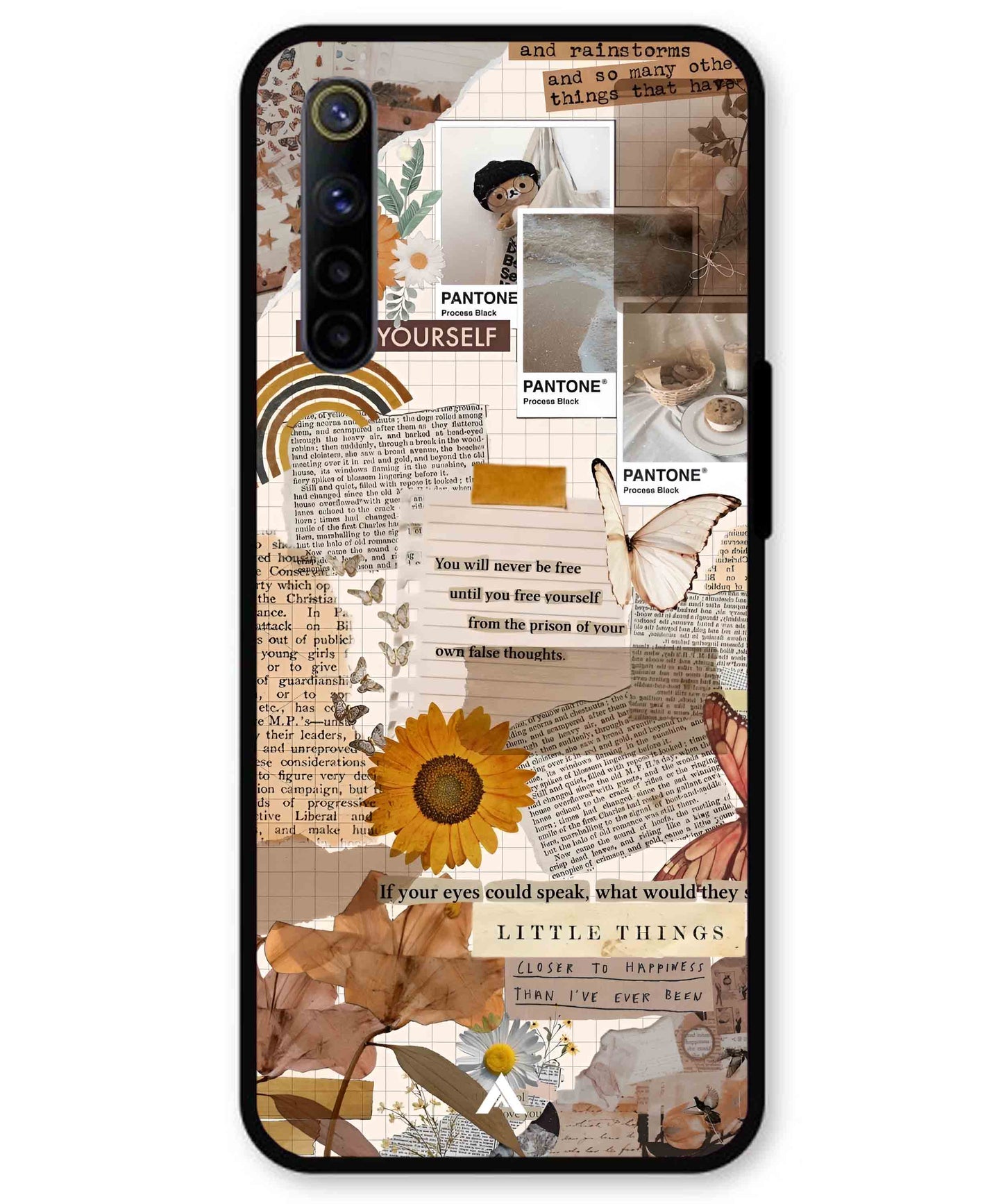 Little Things Metal Back Cover Phone Case for Realme 6i