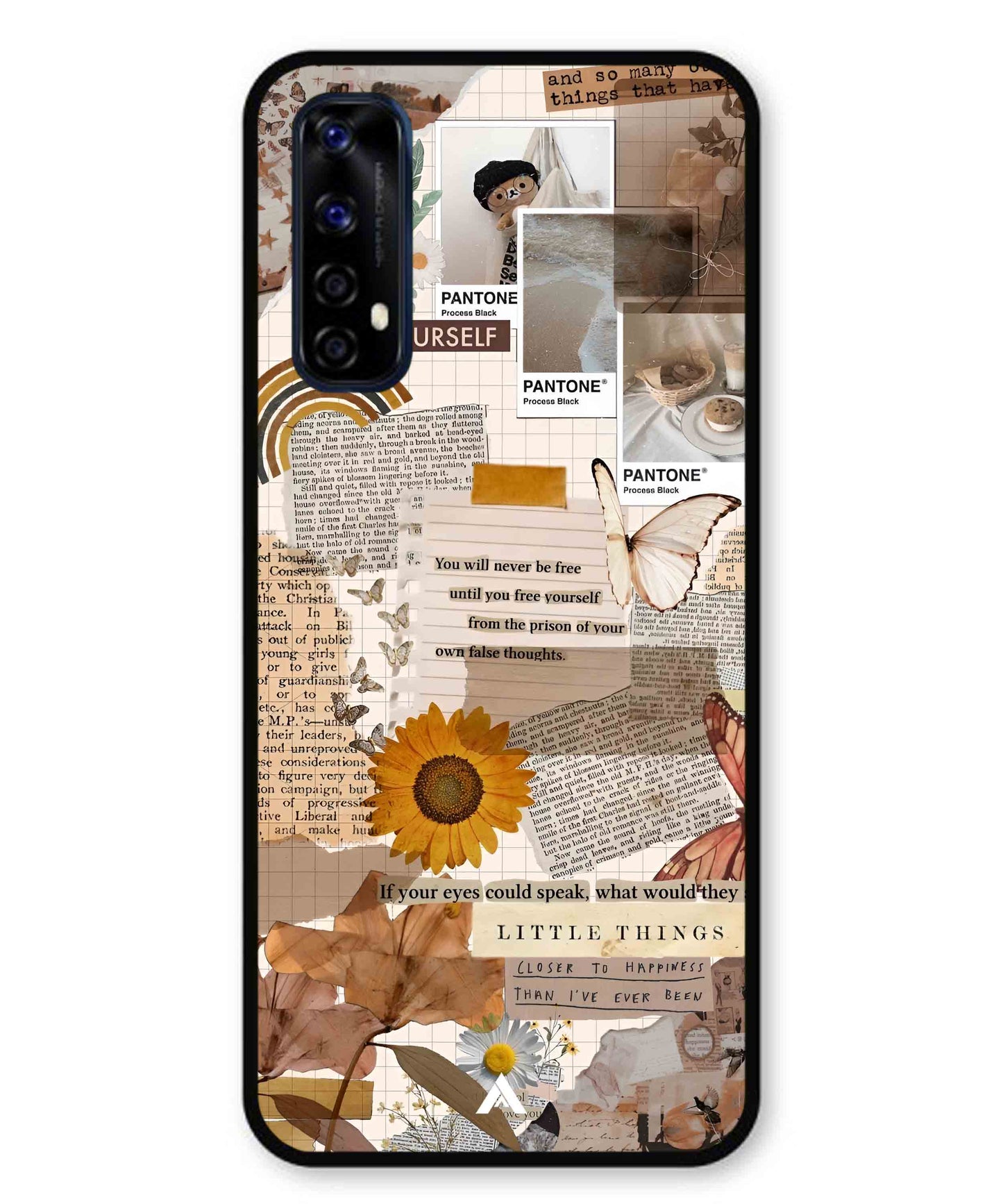Little Things Metal Back Cover Phone Case for Realme 7