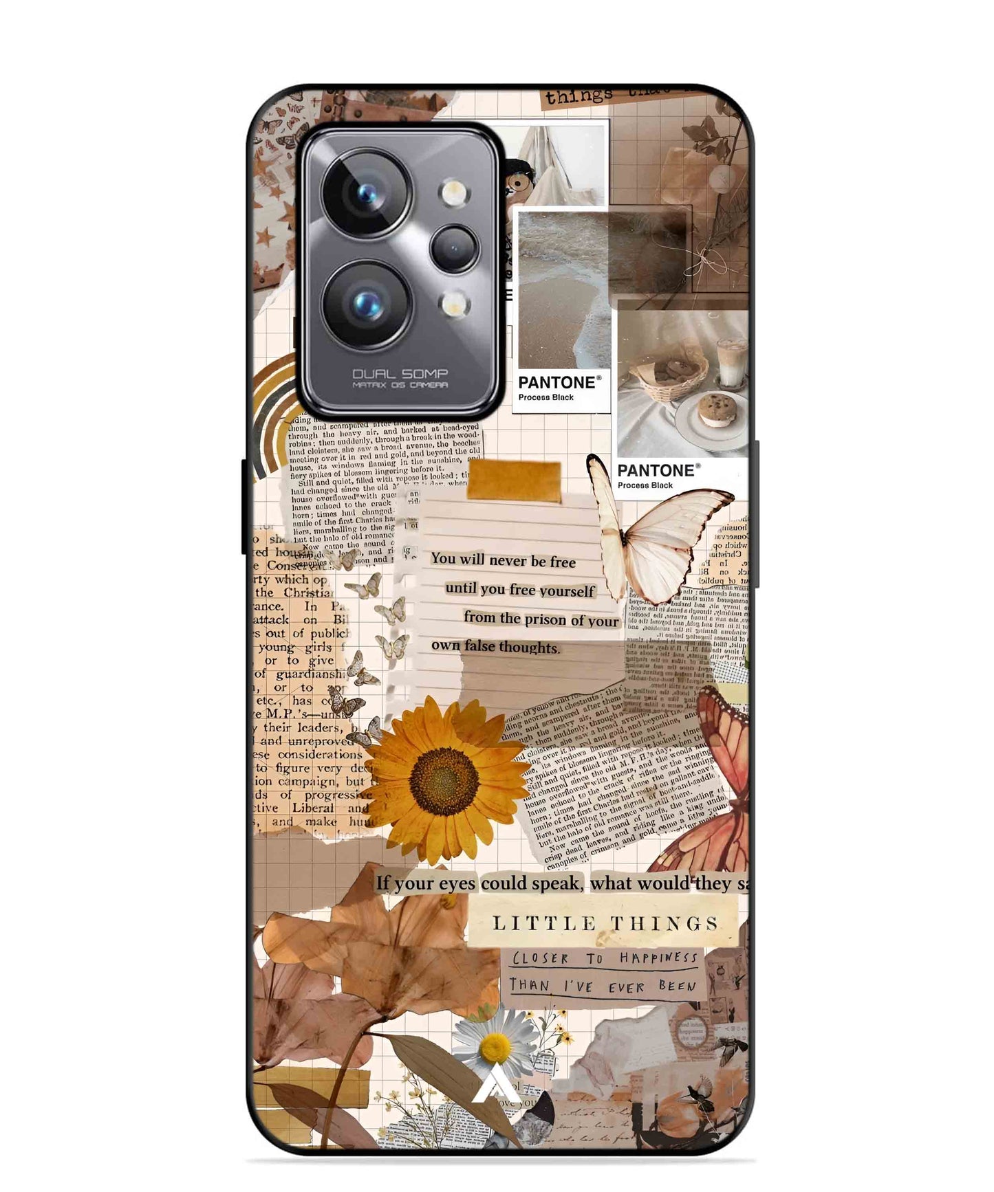 Little Things Metal Back Cover Phone Case for Realme GT 2 Pro