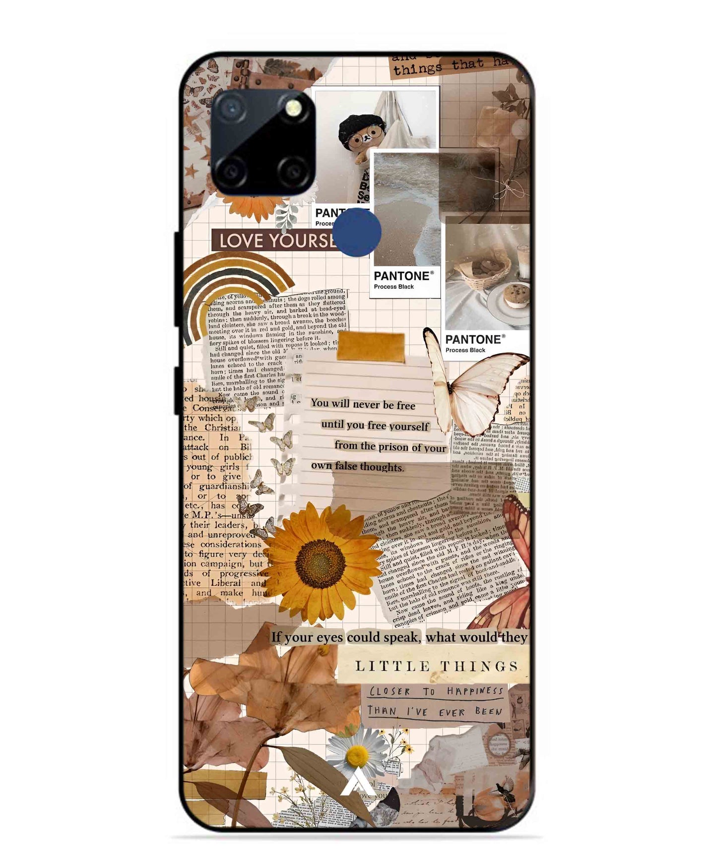 Little Things Metal Back Cover Phone Case for Realme Narzo 30A