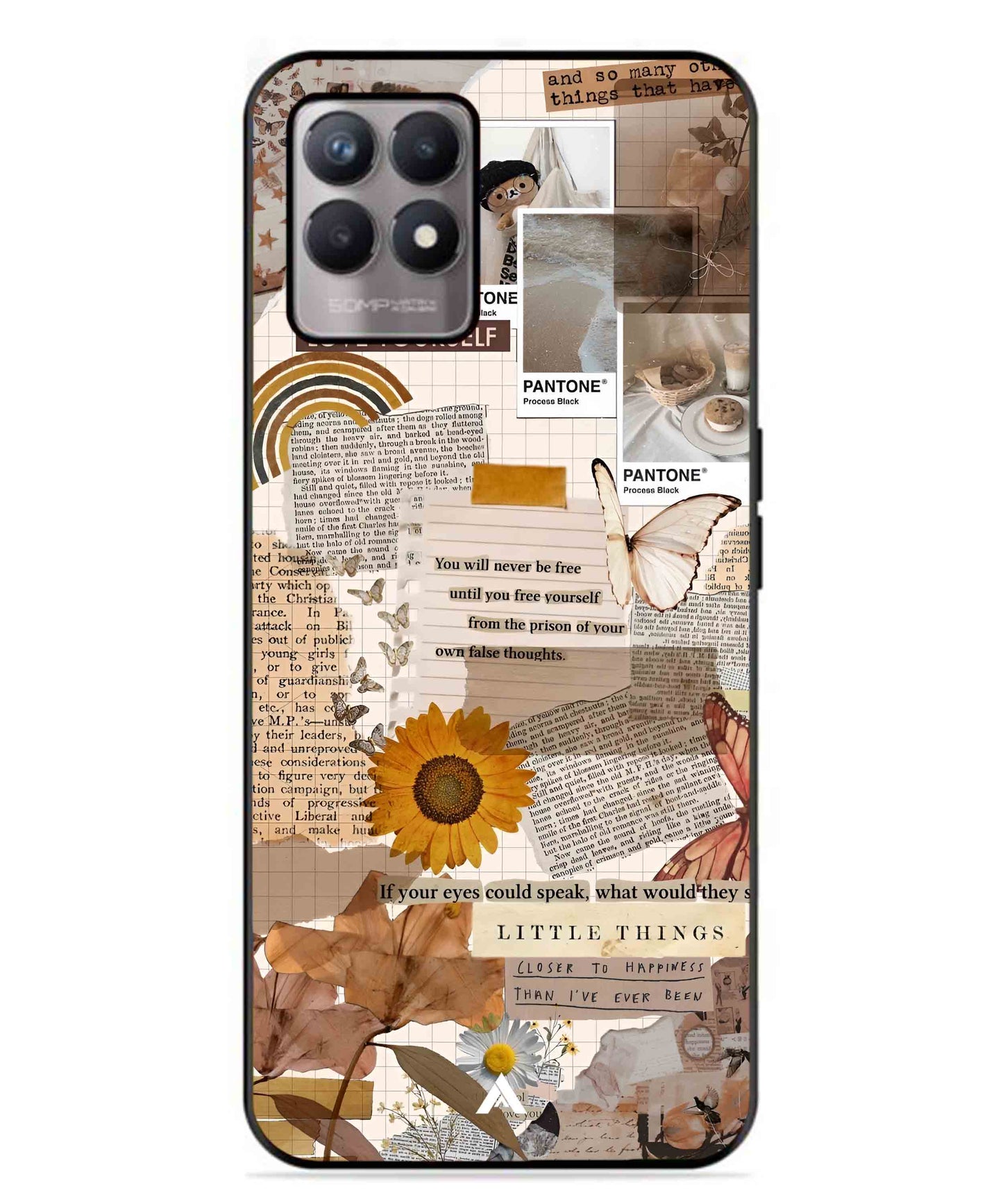 Little Things Metal Back Cover Phone Case for Realme Narzo 50
