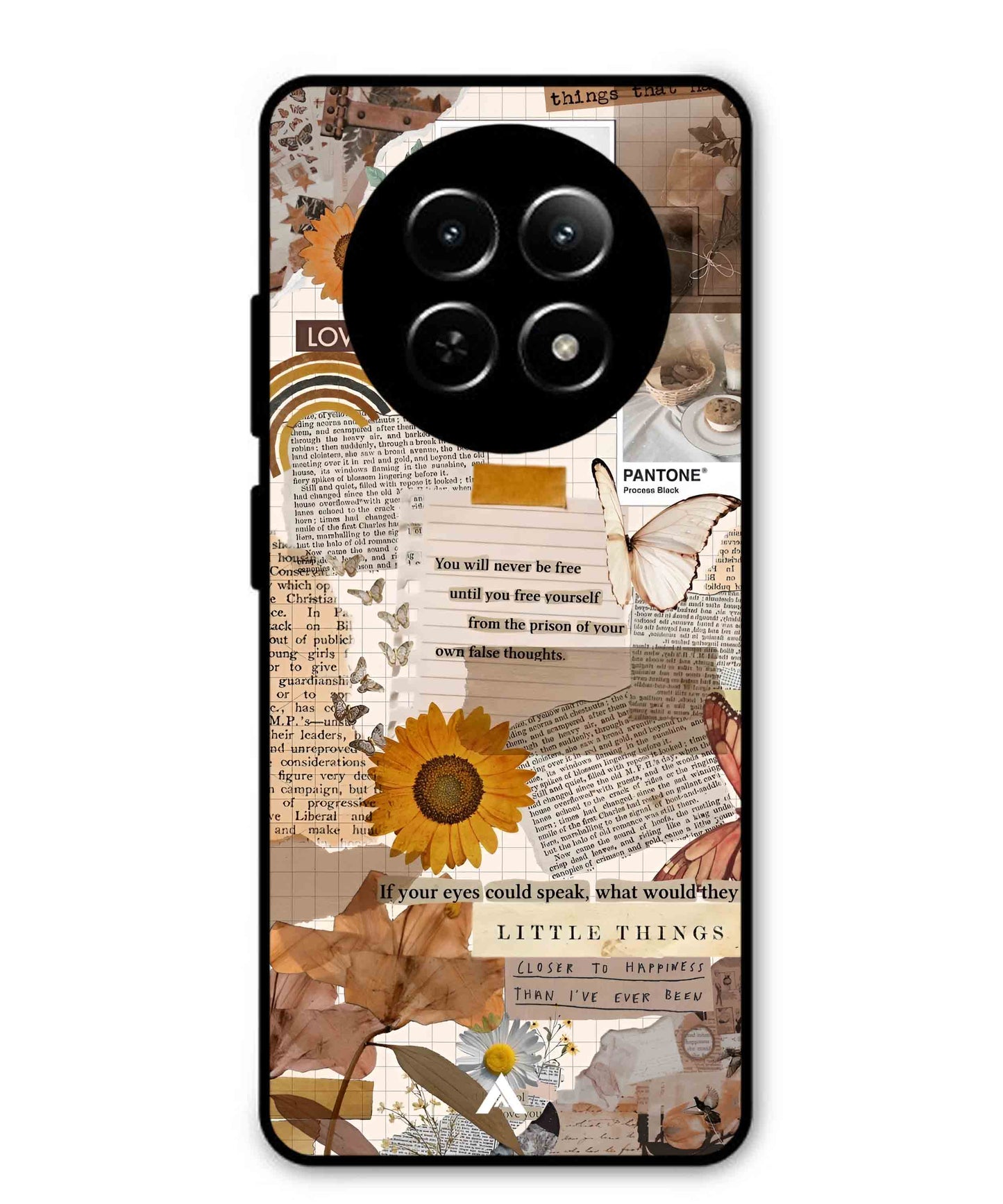 Little Things Metal Back Cover Phone Case for Realme Narzo N65