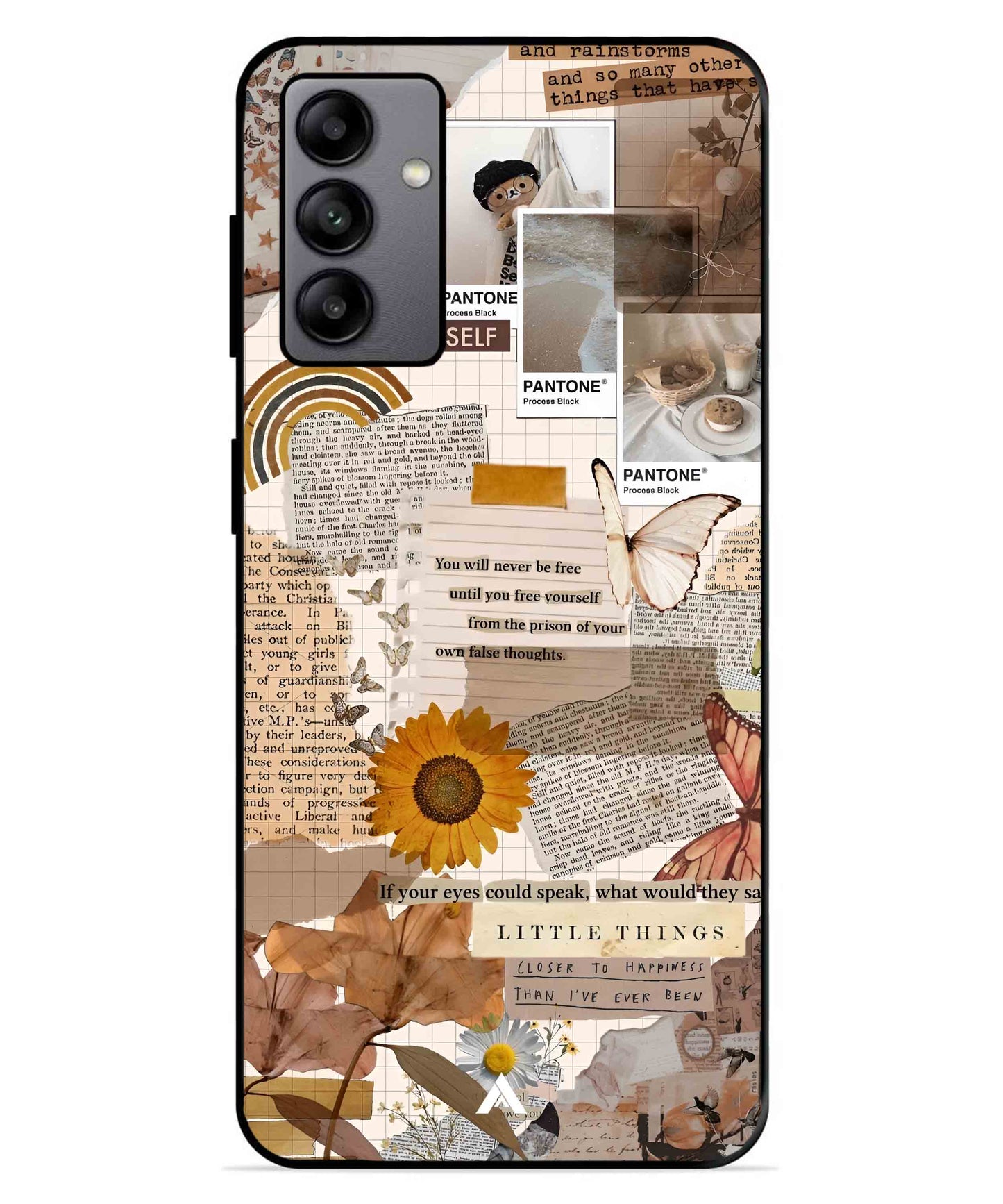 Little Things Metal Back Cover Phone Case for Samsung Galaxy A04s