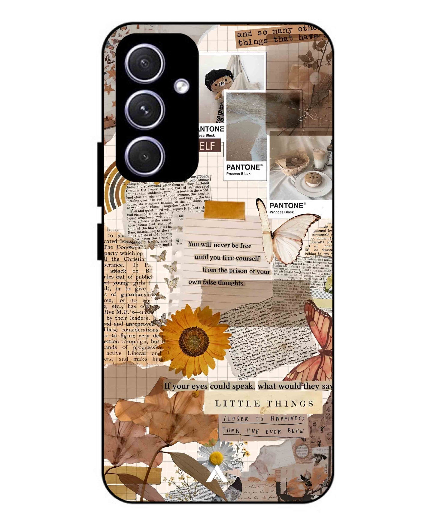Little Things Metal Back Cover Phone Case for Samsung Galaxy A54