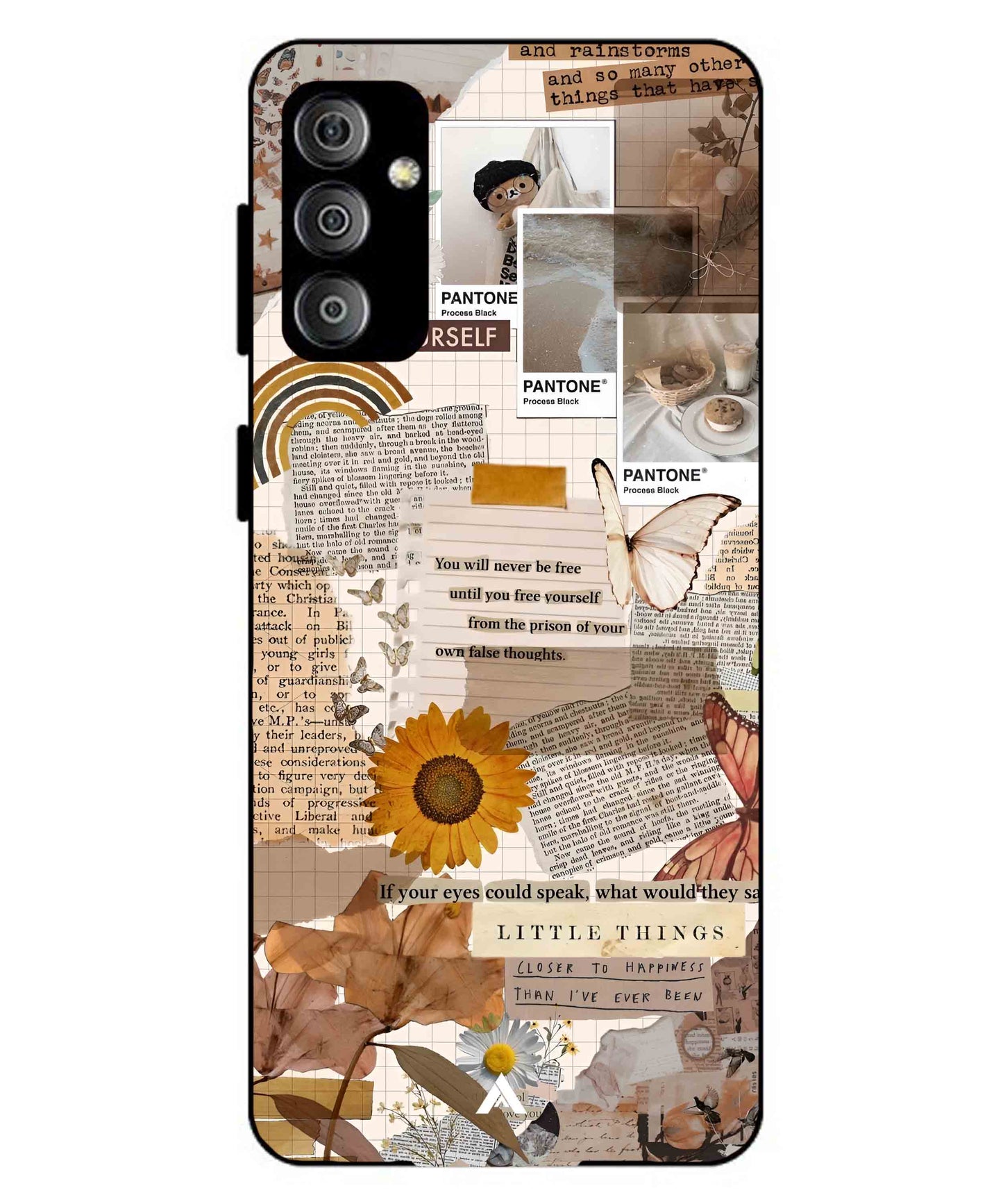 Little Things Metal Back Cover Phone Case for Samsung Galaxy F23