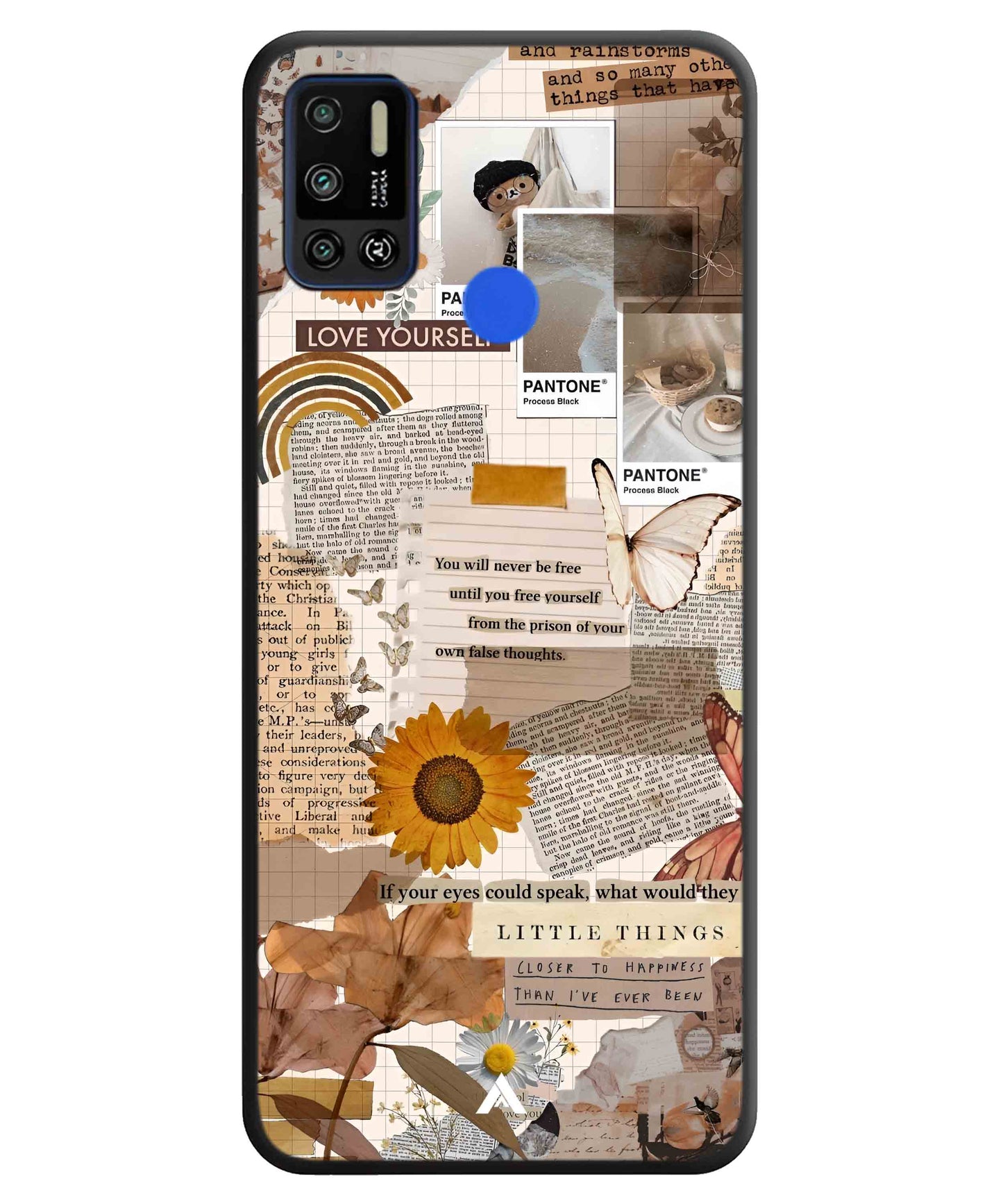 Little Things Metal Back Cover Phone Case for Tecno Spark 6 Air