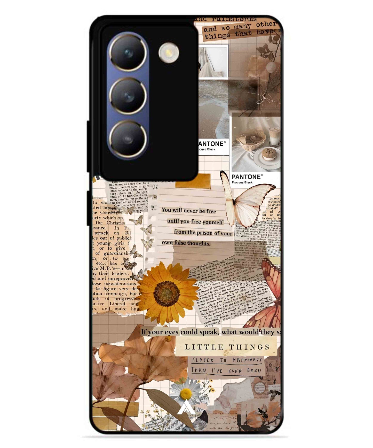 Little Things Metal Back Cover Phone Case for Vivo T3