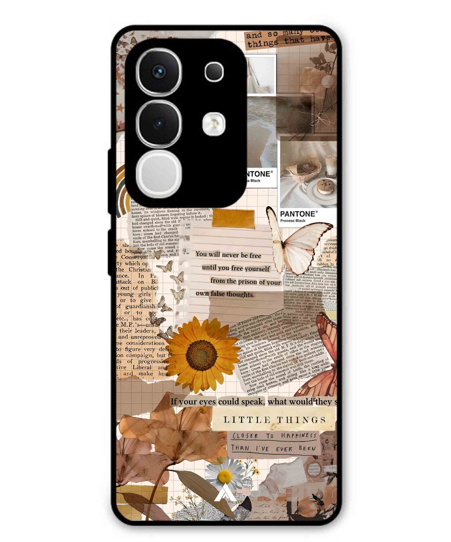 Little Things Metal Back Cover Phone Case for Vivo T4X