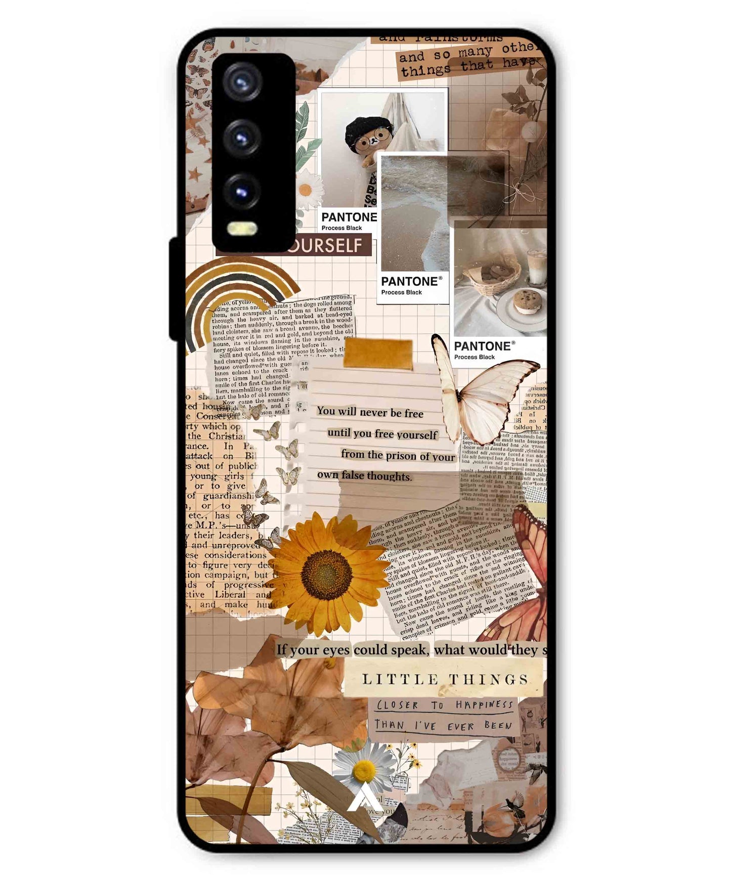 Little Things Metal Back Cover Phone Case for Vivo Y20