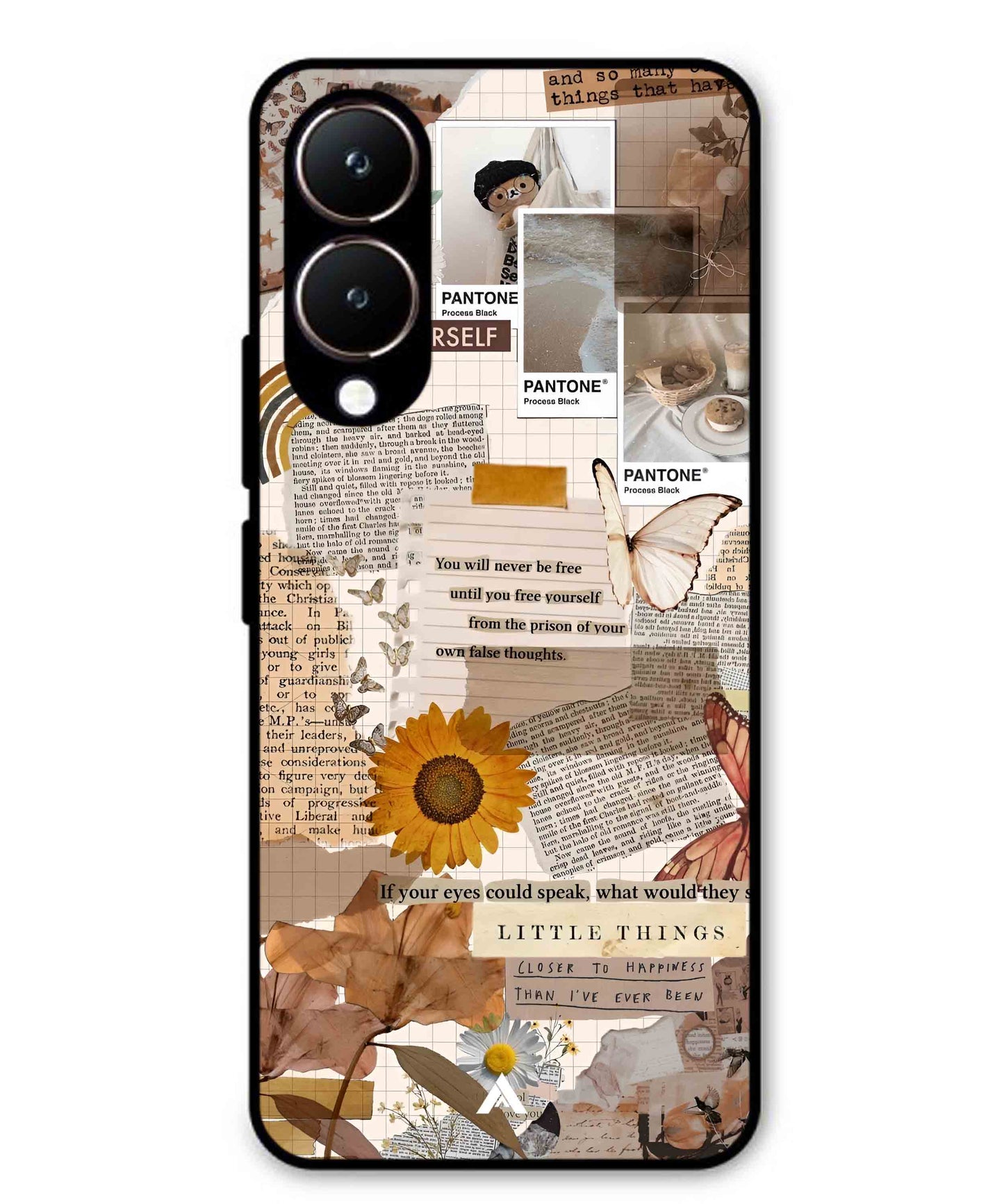 Little Things Metal Back Cover Phone Case for Vivo Y28