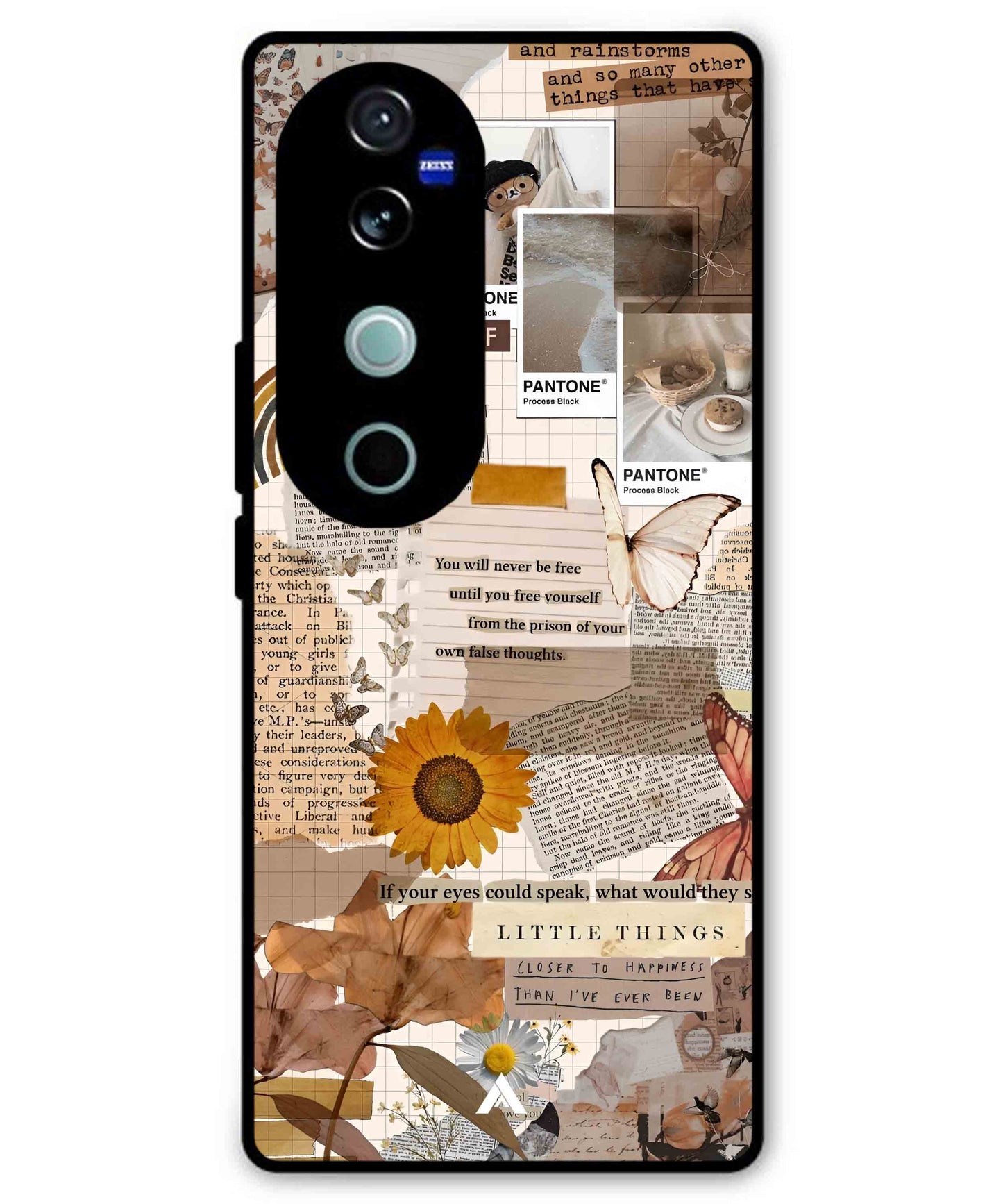 Little Things Metal Back Cover Phone Case for Vivo v40 Pro