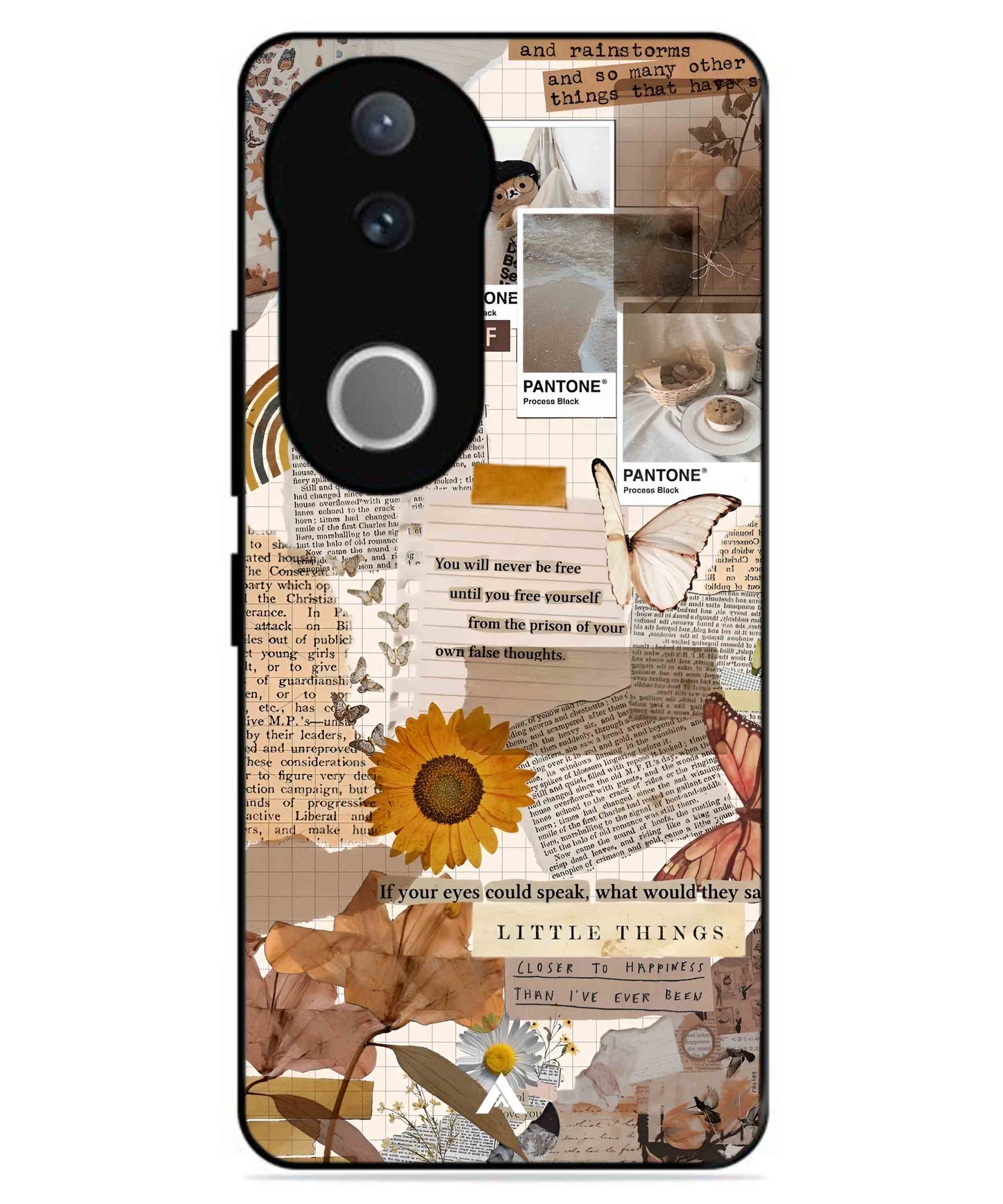 Little Things Metal Back Cover Phone Case for Vivo v50