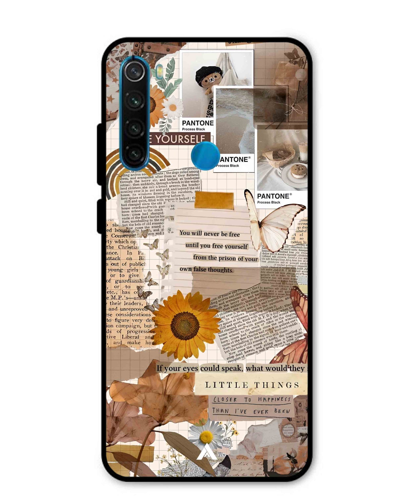 Little Things Metal Back Cover Phone Case for Xiaomi Redmi Note 8