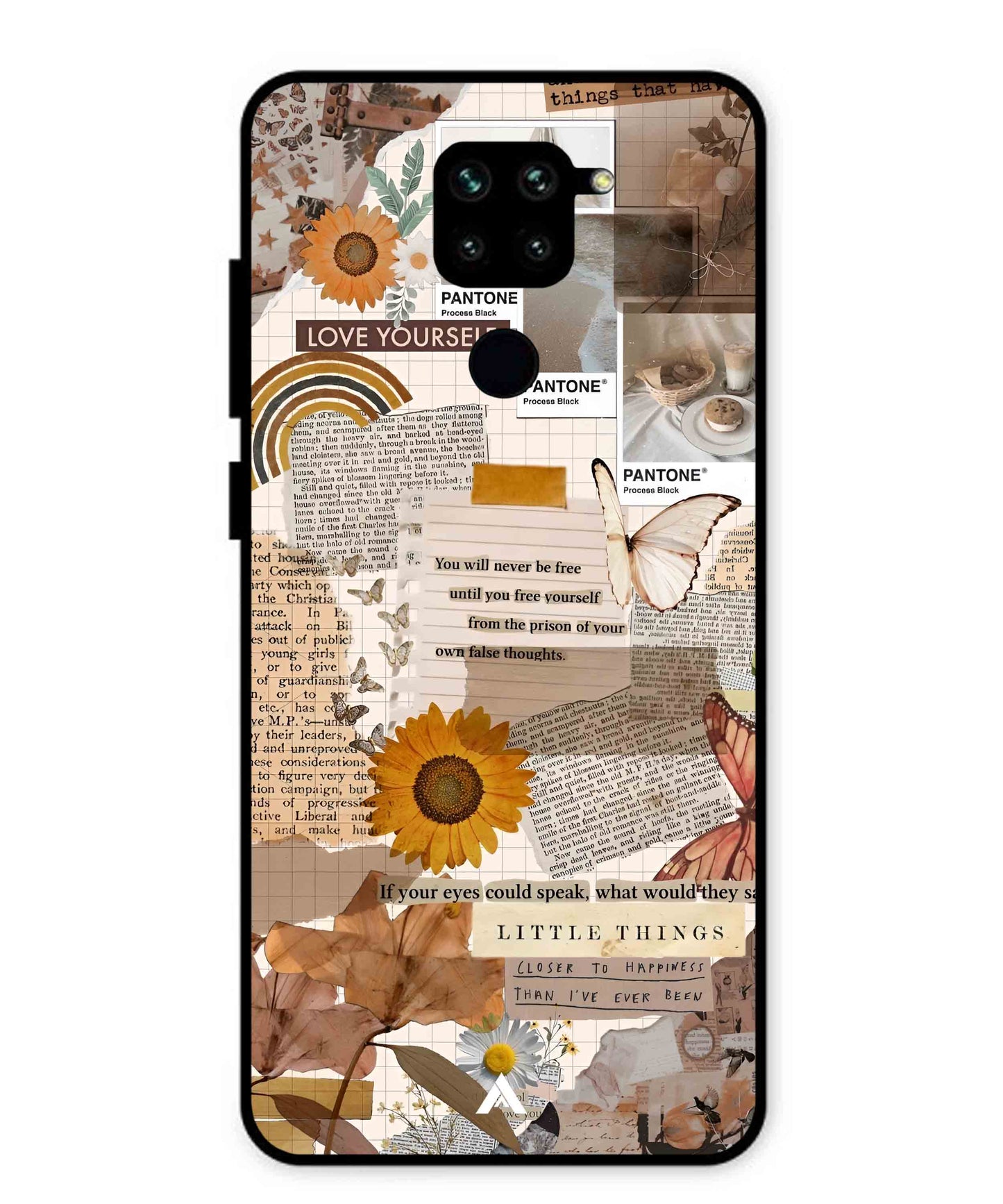 Little Things Metal Back Cover Phone Case for Xiaomi Redmi Note 9