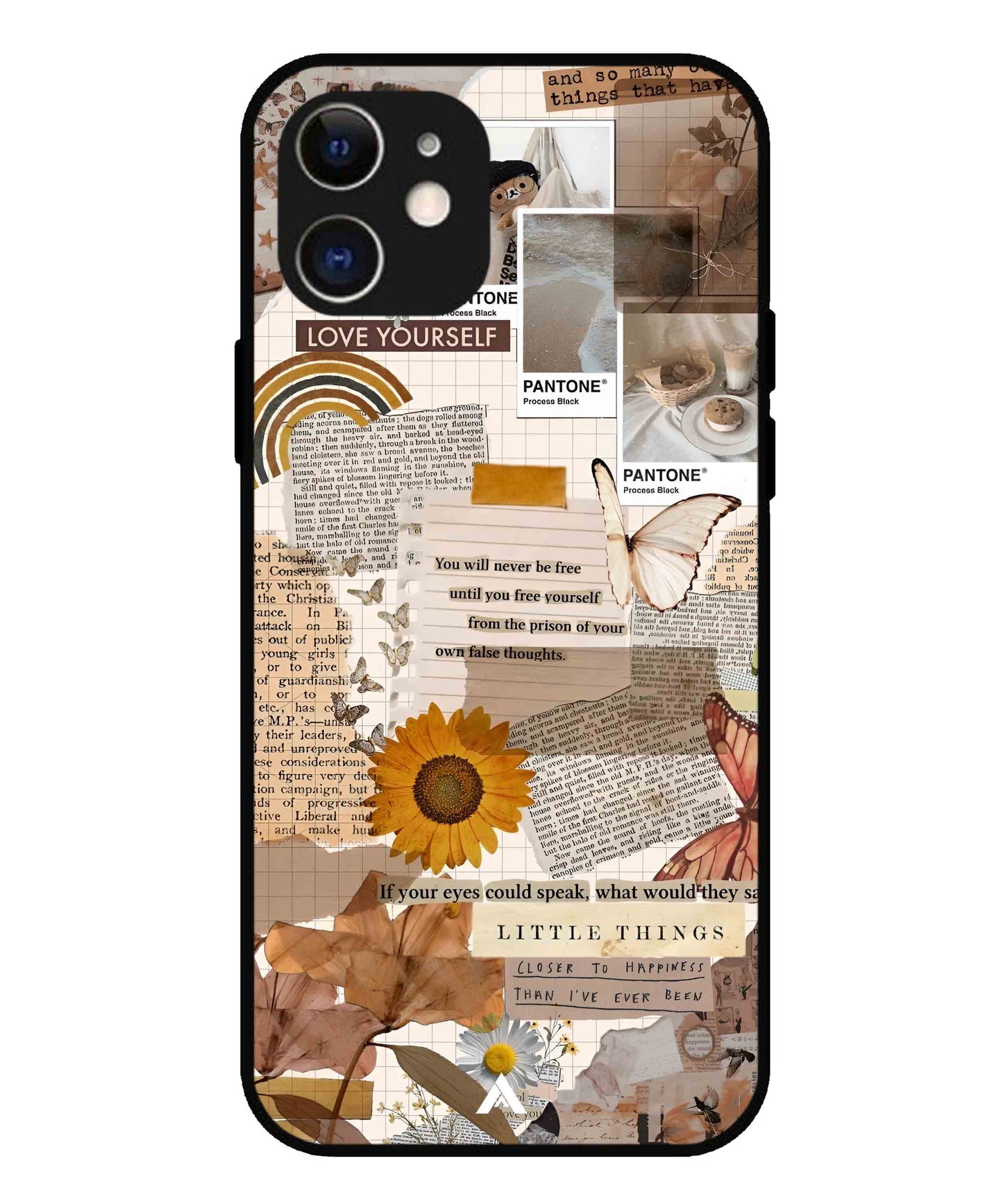 Little Things Metal Back Cover Phone Case for iPhone 12