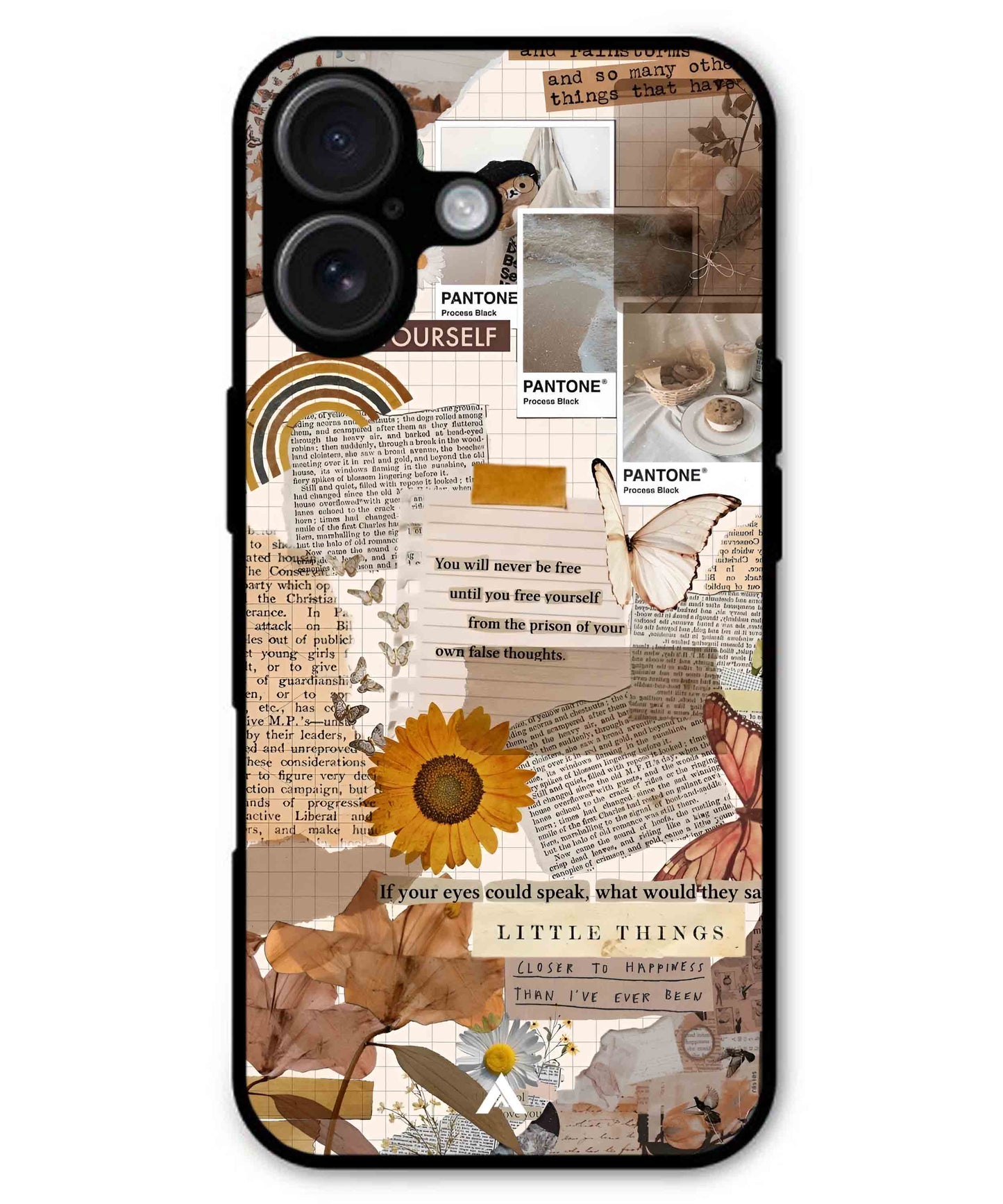 Little Things Metal Back Cover Phone Case for iPhone 16