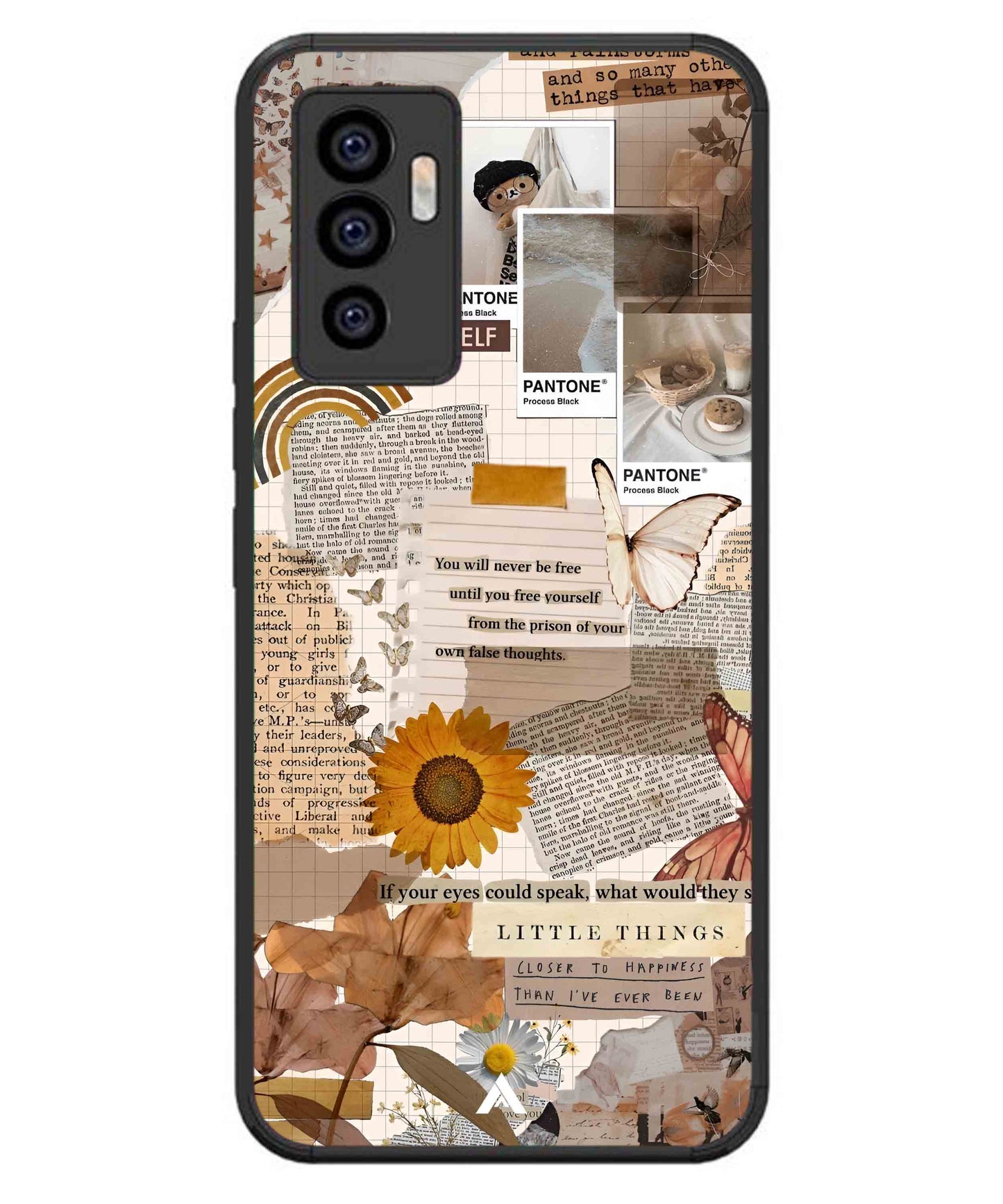 Little Things Metal Back Cover Phone Case for iQOO Z6